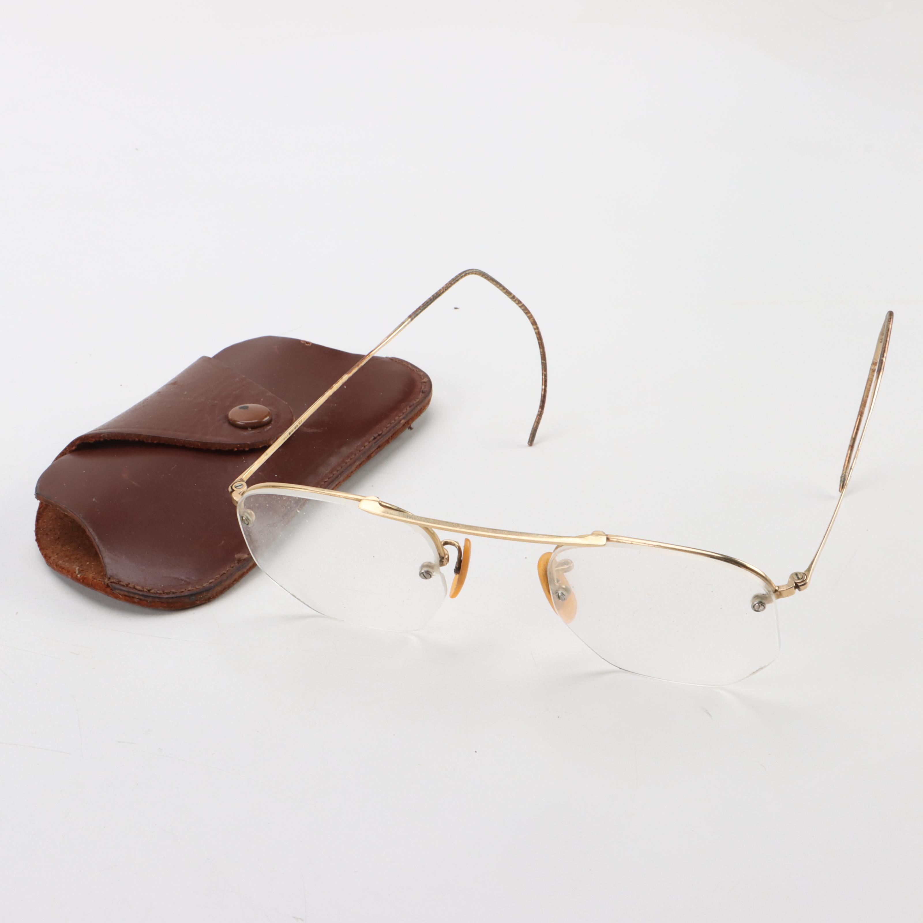 Assorted Wire Rim Spectacles in Cases, Mid-Late 20th Century