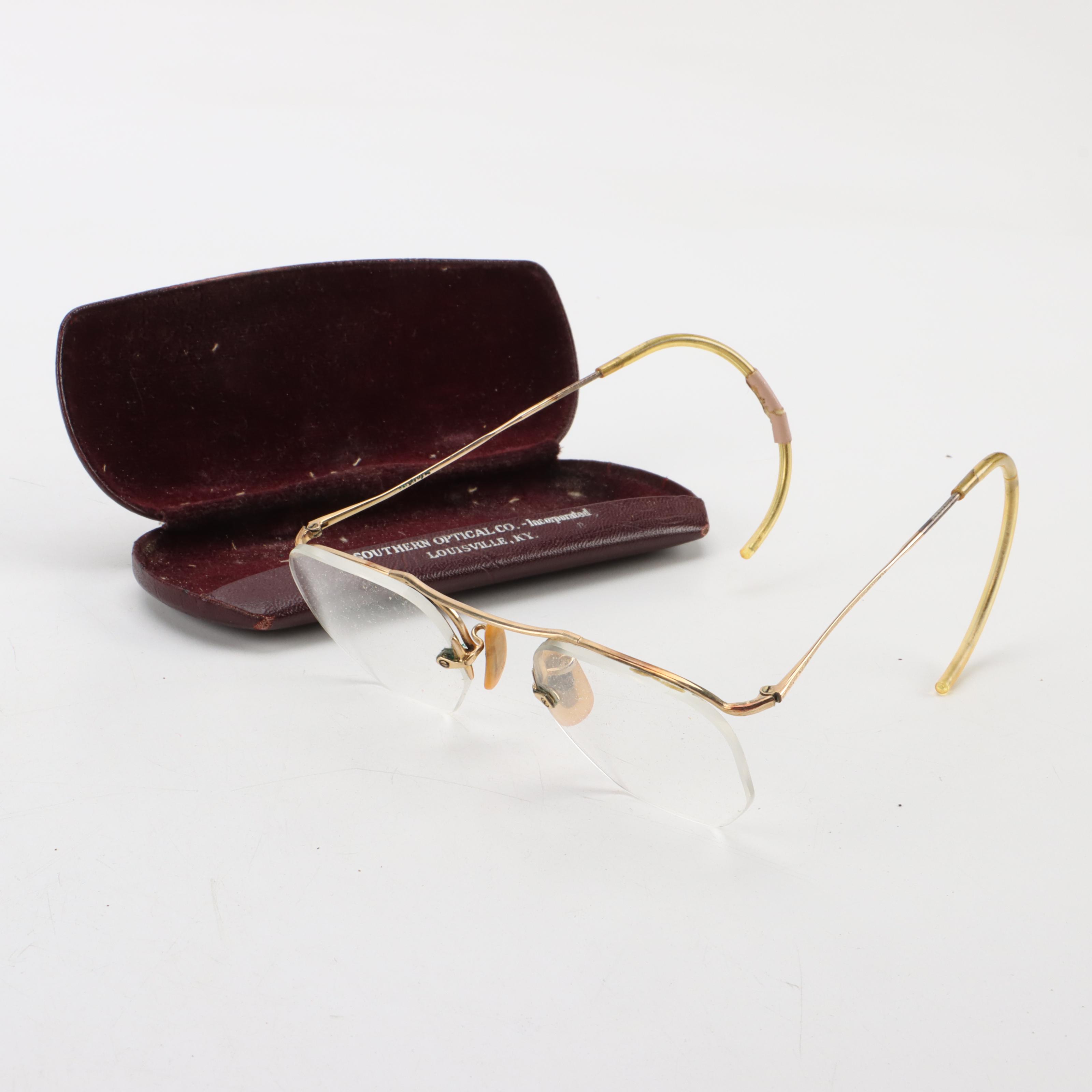 Assorted Wire Rim Spectacles in Cases, Mid-Late 20th Century