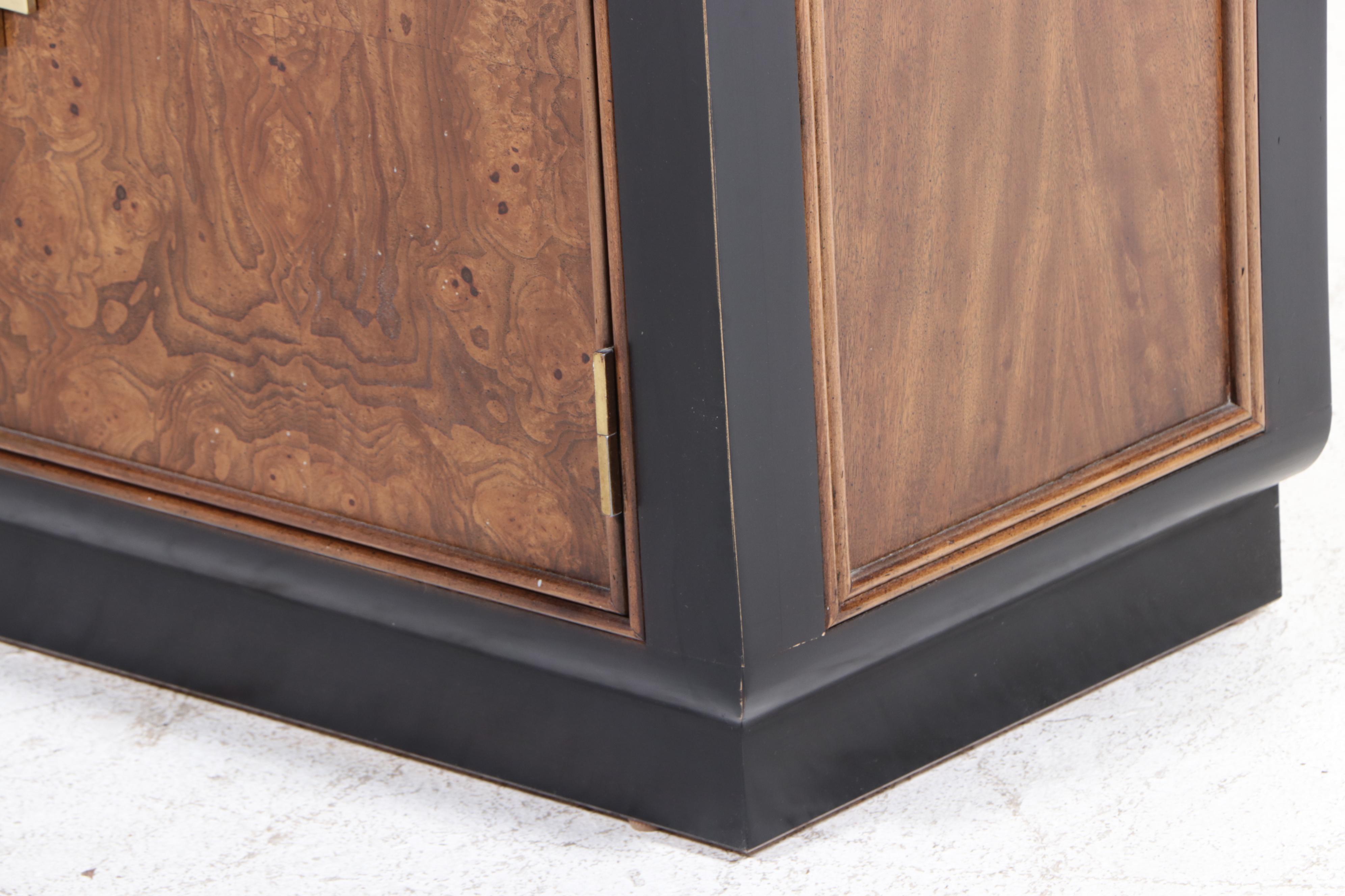 Century Furniture Chin Hua Ebonized and Burlwood China Cabinet