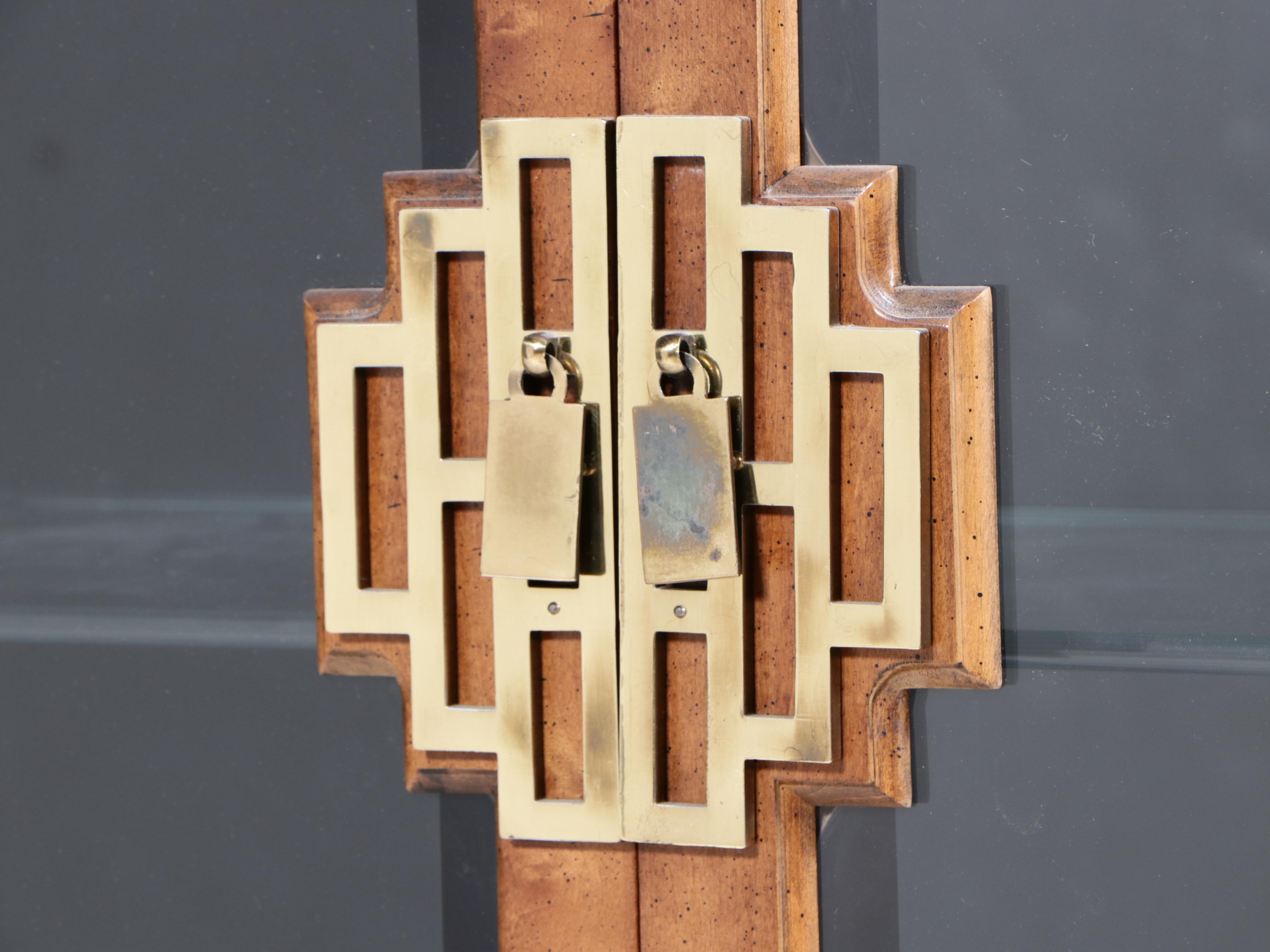 Century Furniture Chin Hua Ebonized and Burlwood China Cabinet