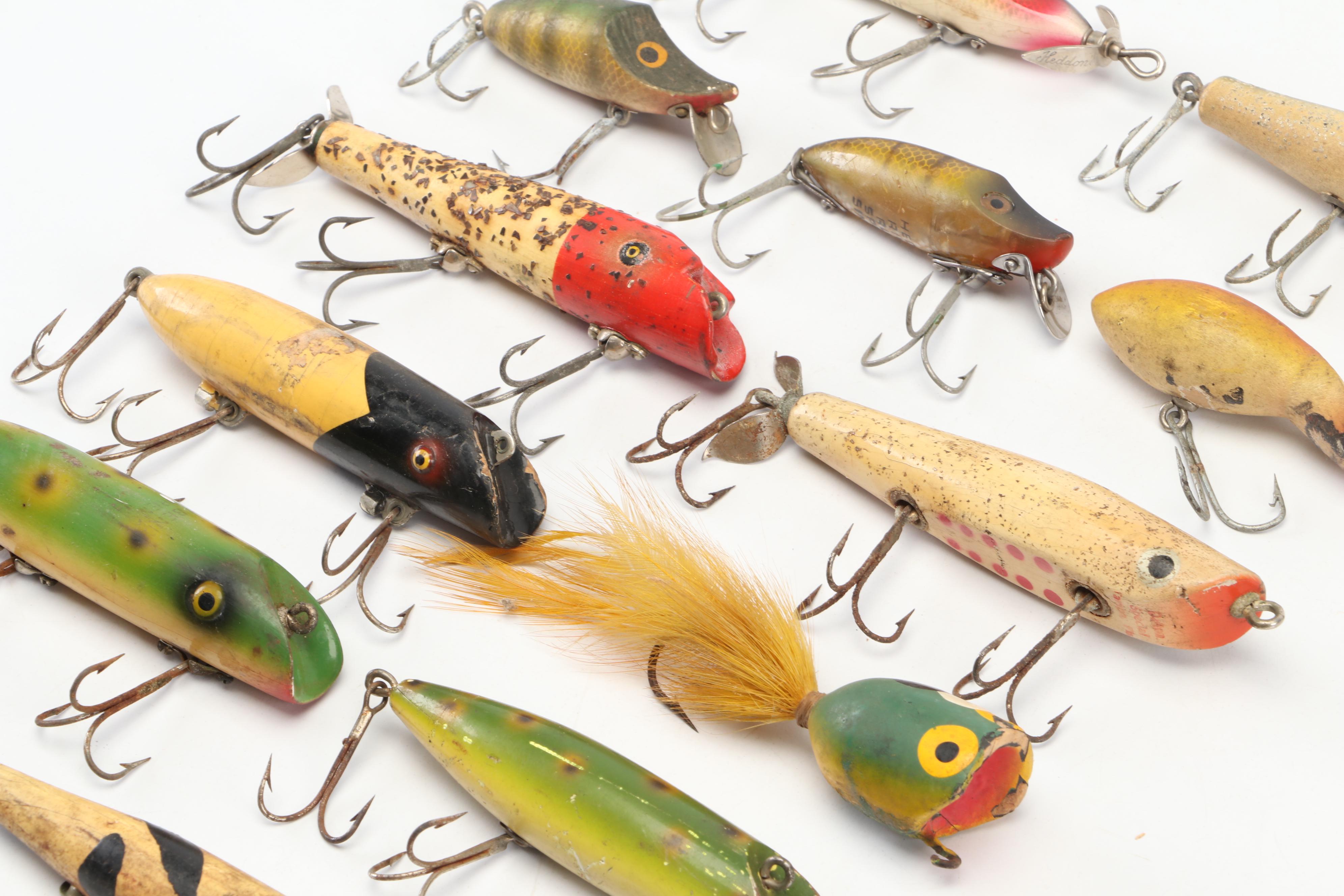 Heddon "Torpedo" and Assorted Fishing Lure Collection