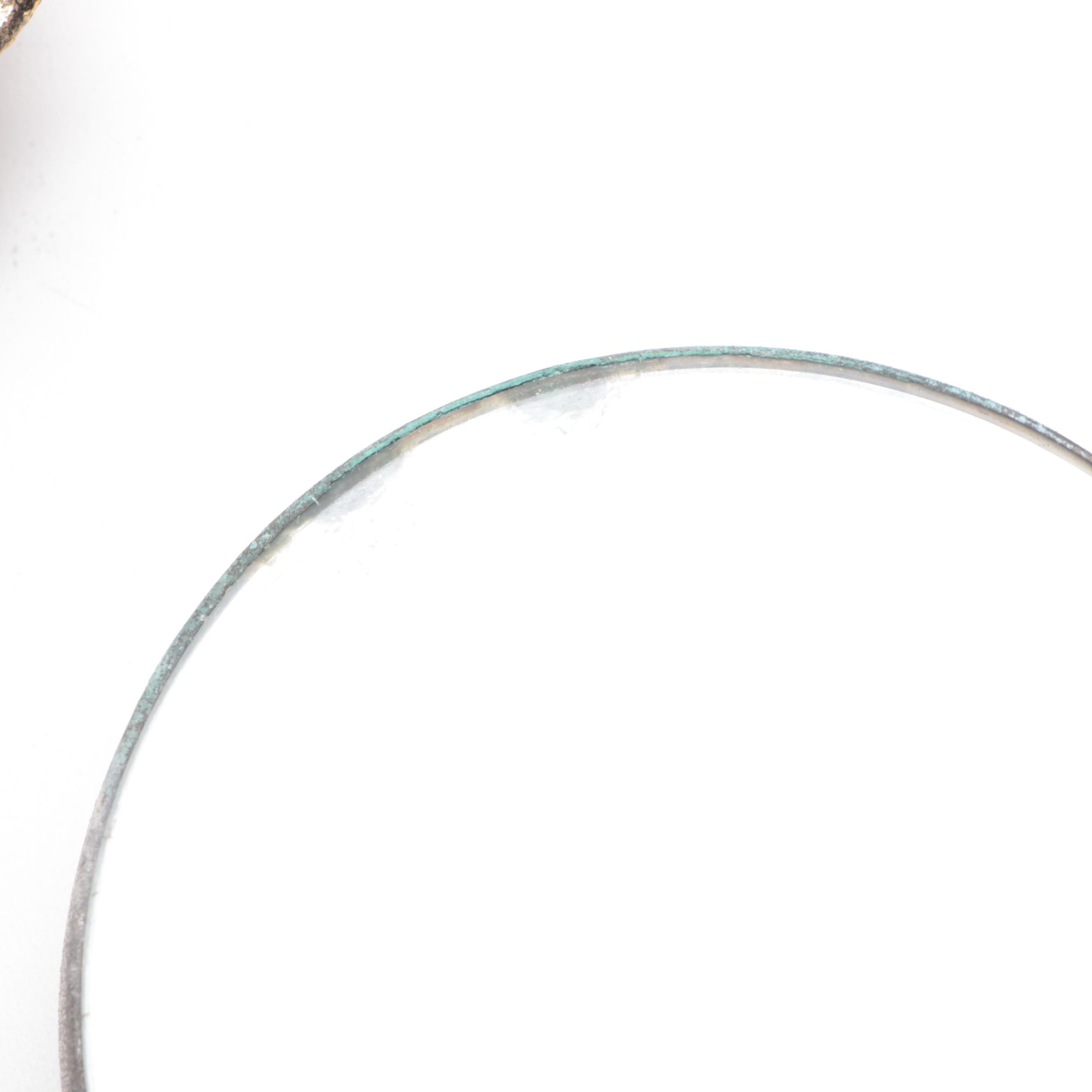 Hand-Painted Floral Motif Porcelain Trinket Box with More Vanity Accessories