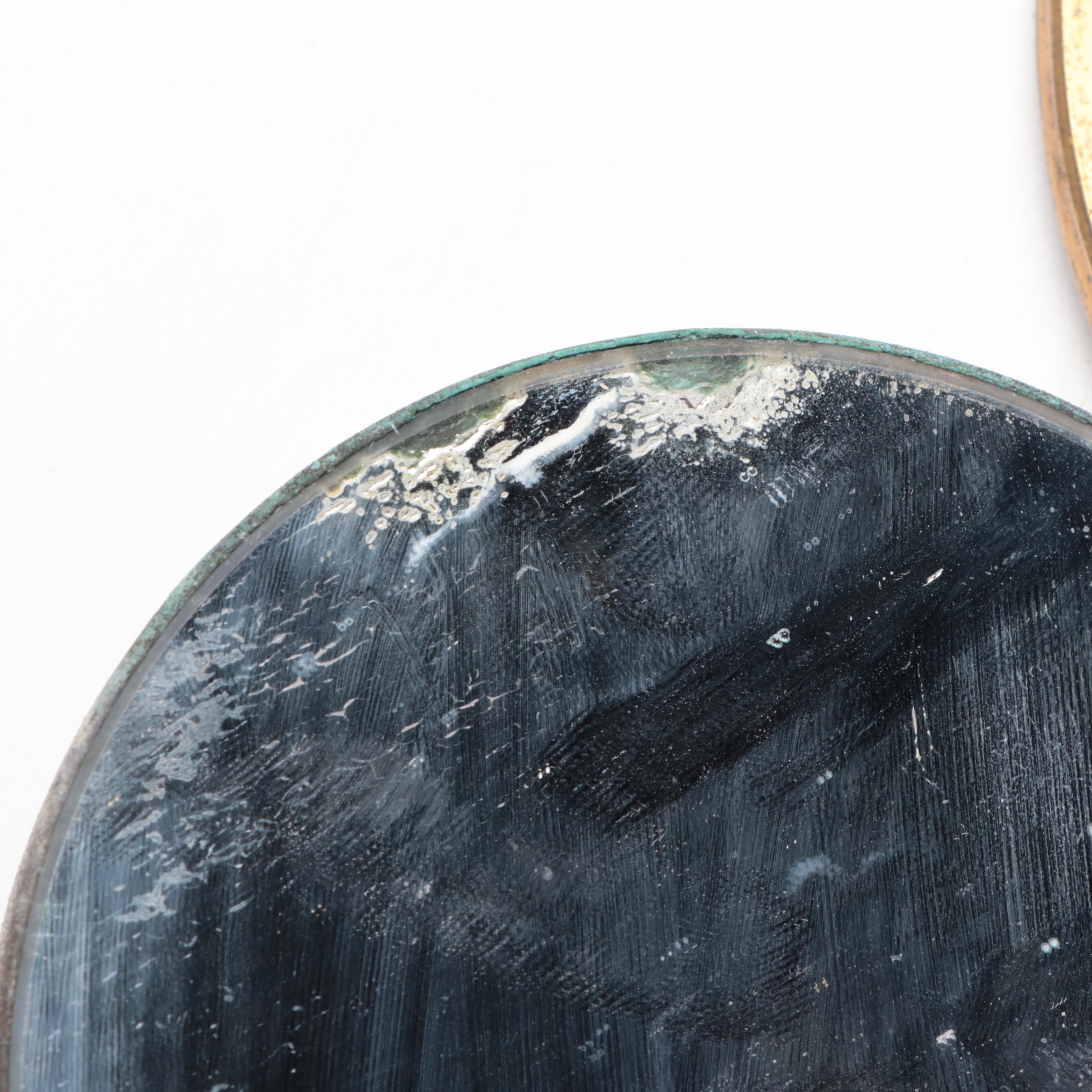 Hand-Painted Floral Motif Porcelain Trinket Box with More Vanity Accessories