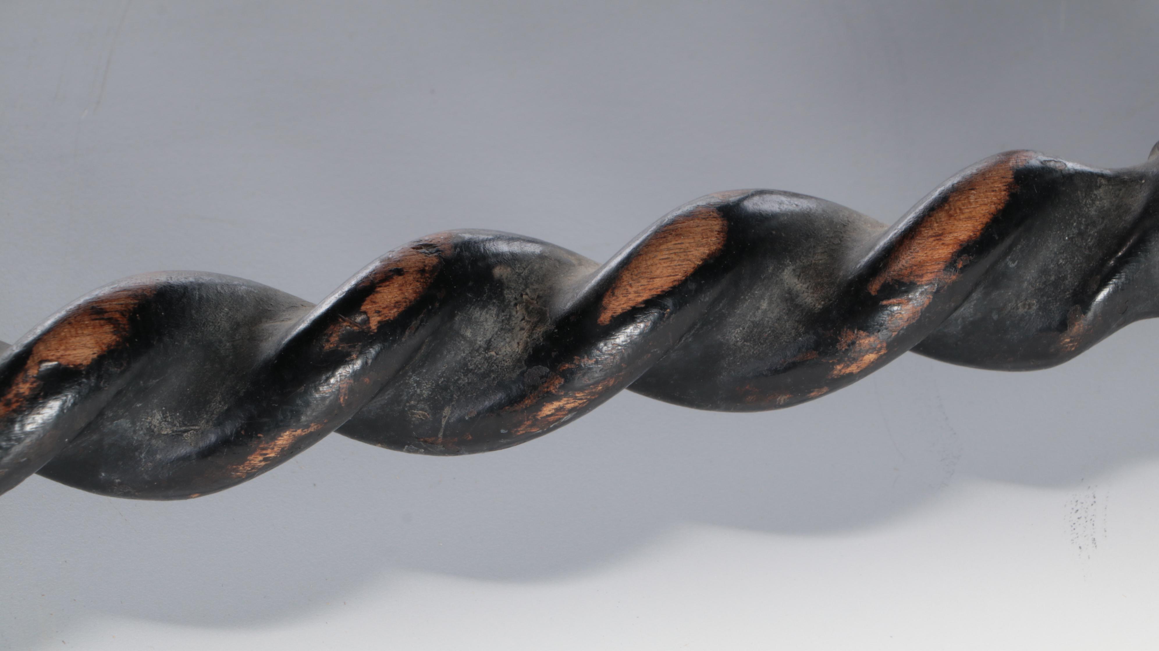 William and Mary Style Barley Twist Leg Footstool EBTH