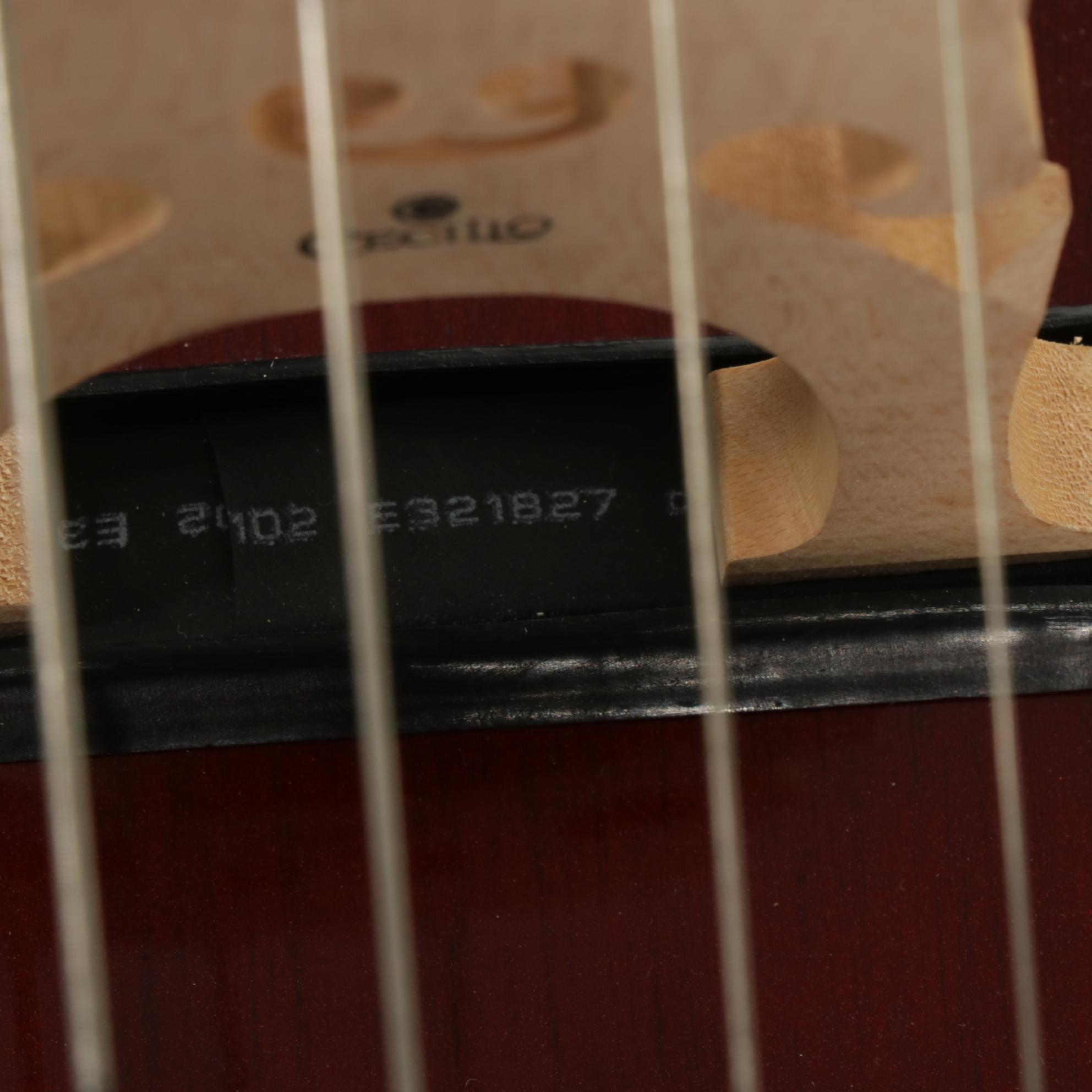 Cecilio Electric Cello With Nylon Case and Fender Amp