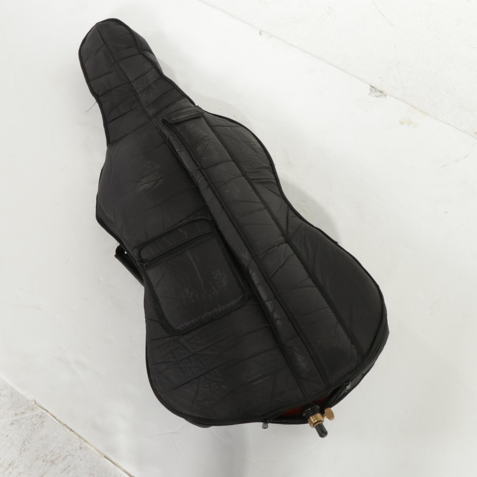 Cecilio Electric Cello With Nylon Case and Fender Amp