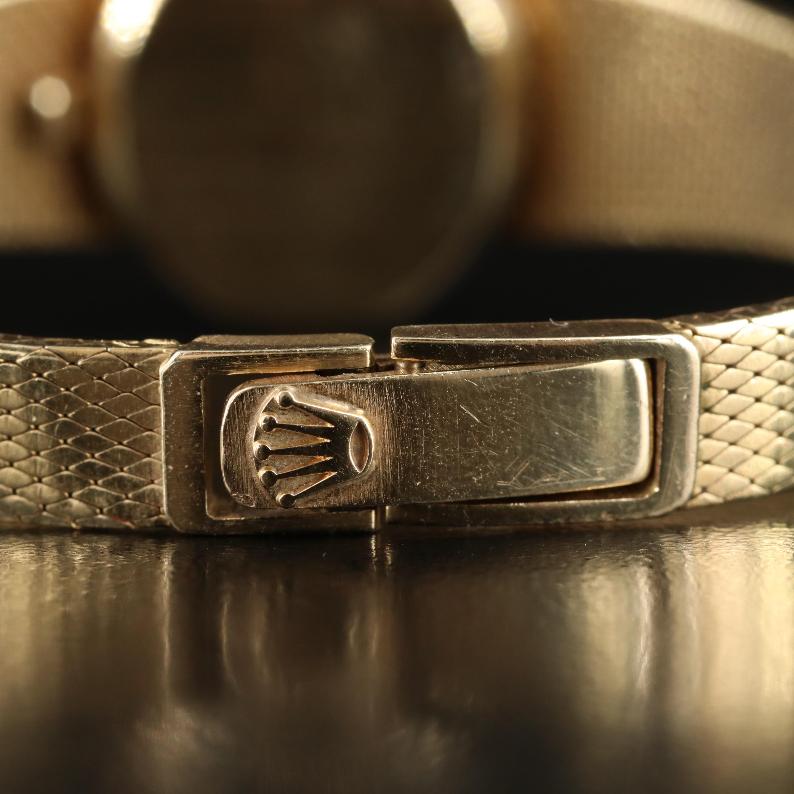 Vintage 14K Rolex Diamond Watch