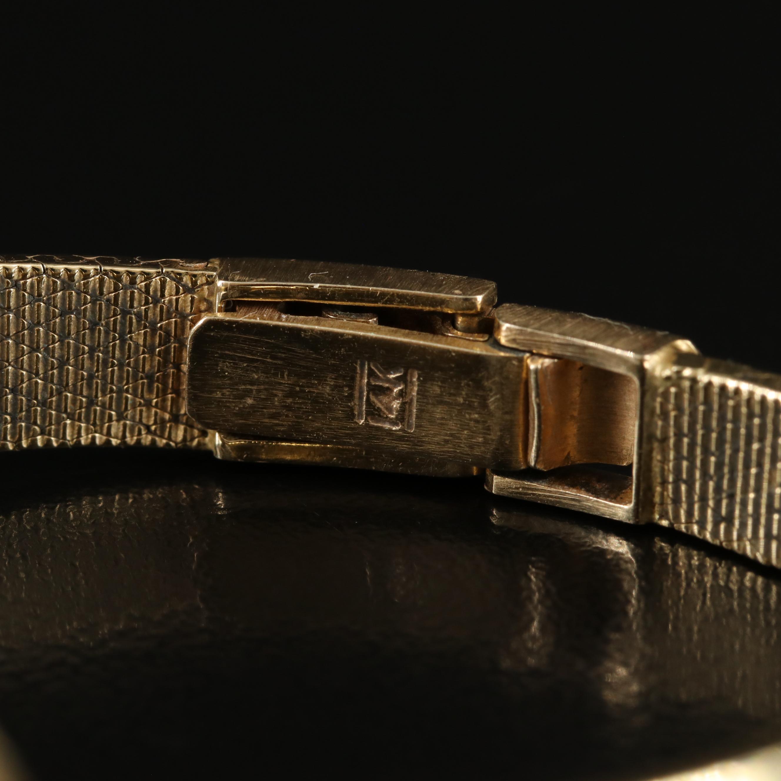 Vintage 14K Rolex Diamond Watch
