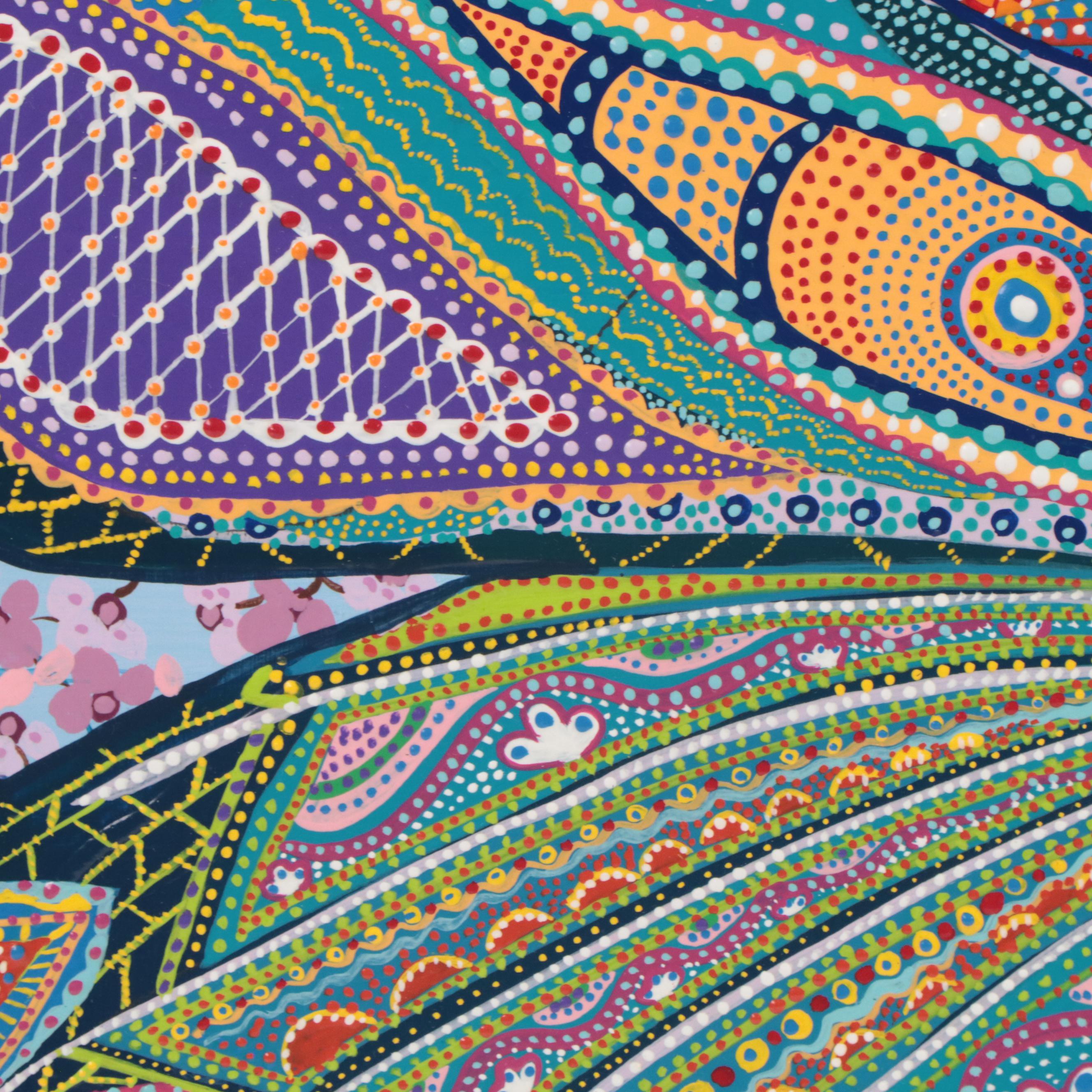 Erika Pochybova-Johnson Acrylic Painting "Butterfly," 2007