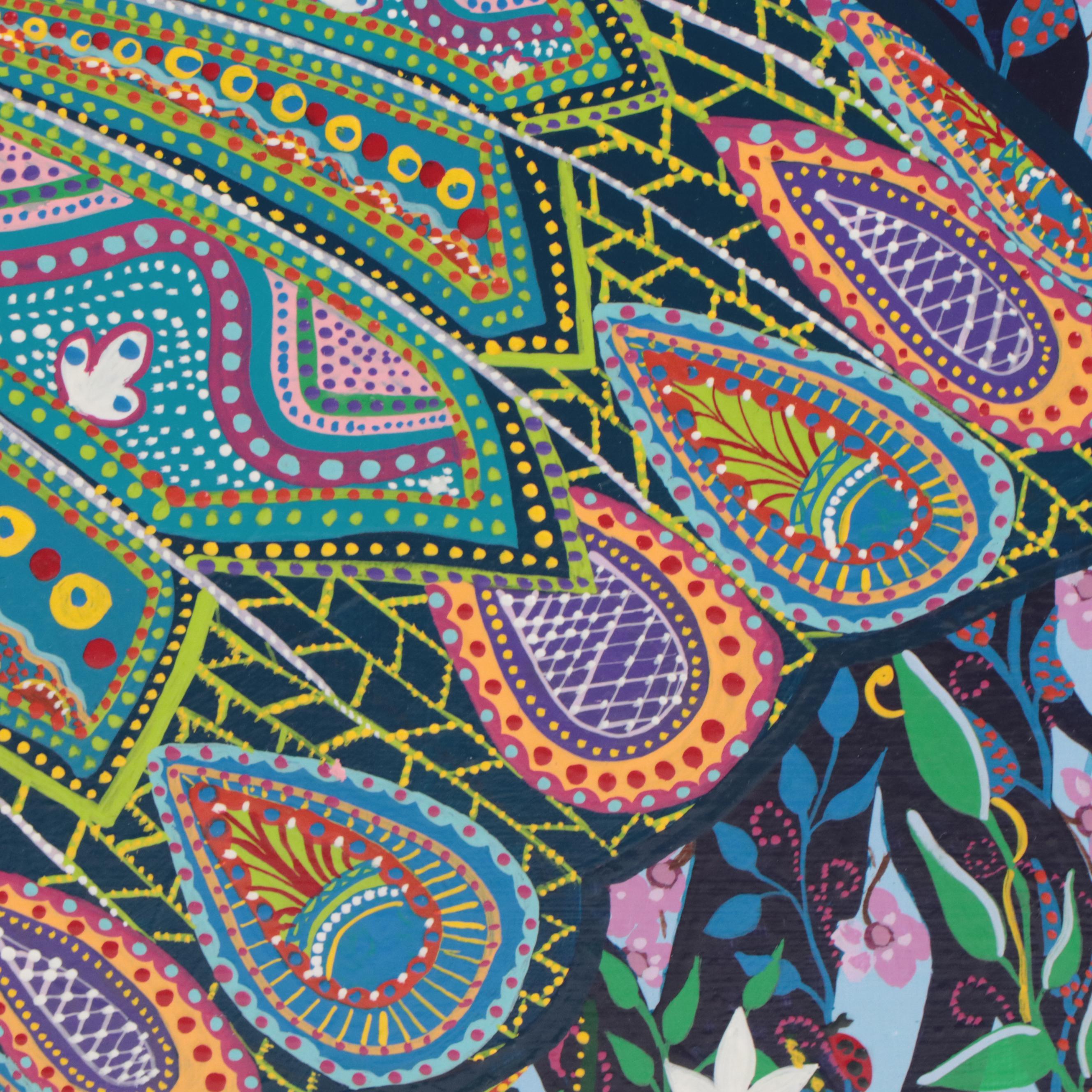 Erika Pochybova-Johnson Acrylic Painting "Butterfly," 2007