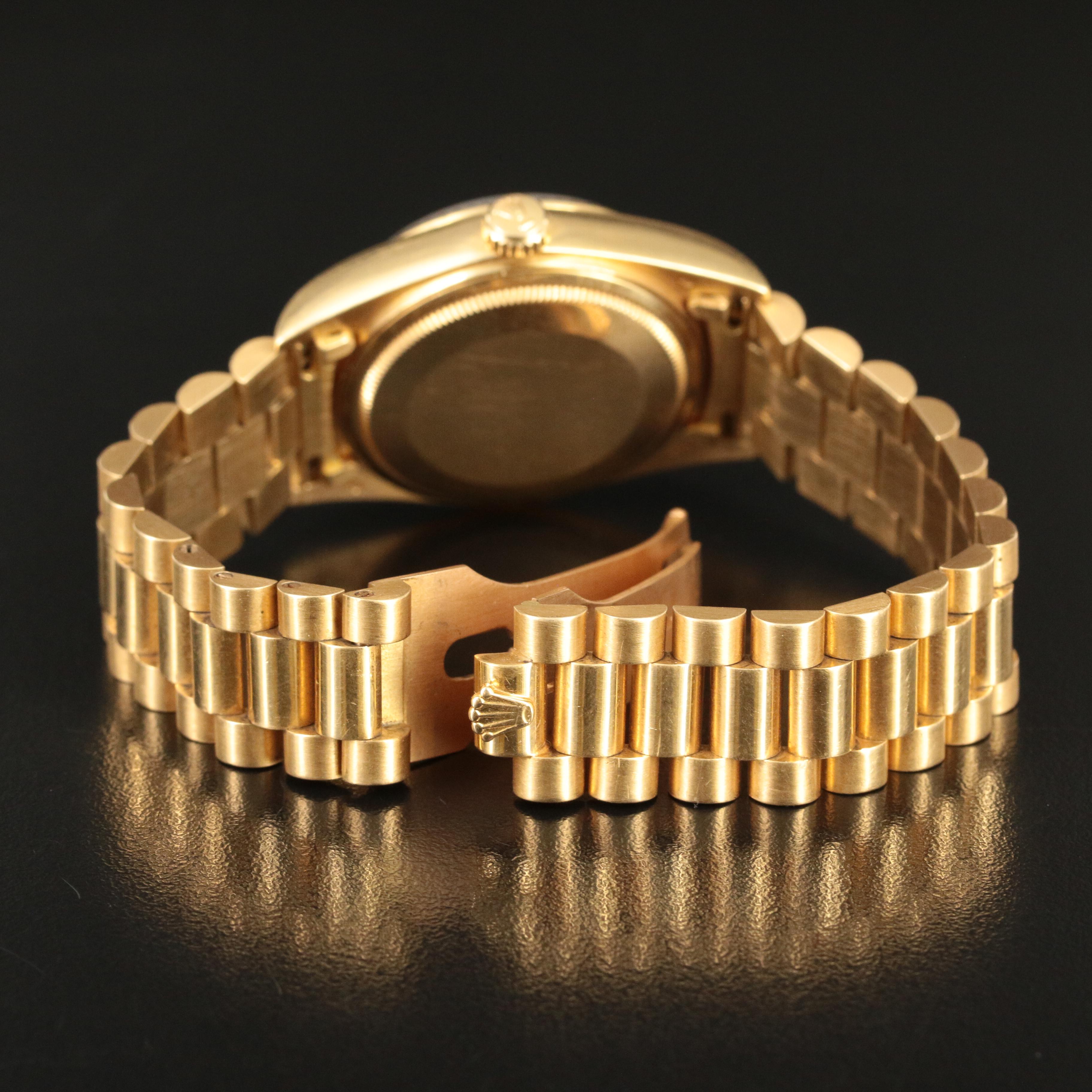 1986 Rolex 18K President Day-Date Watch