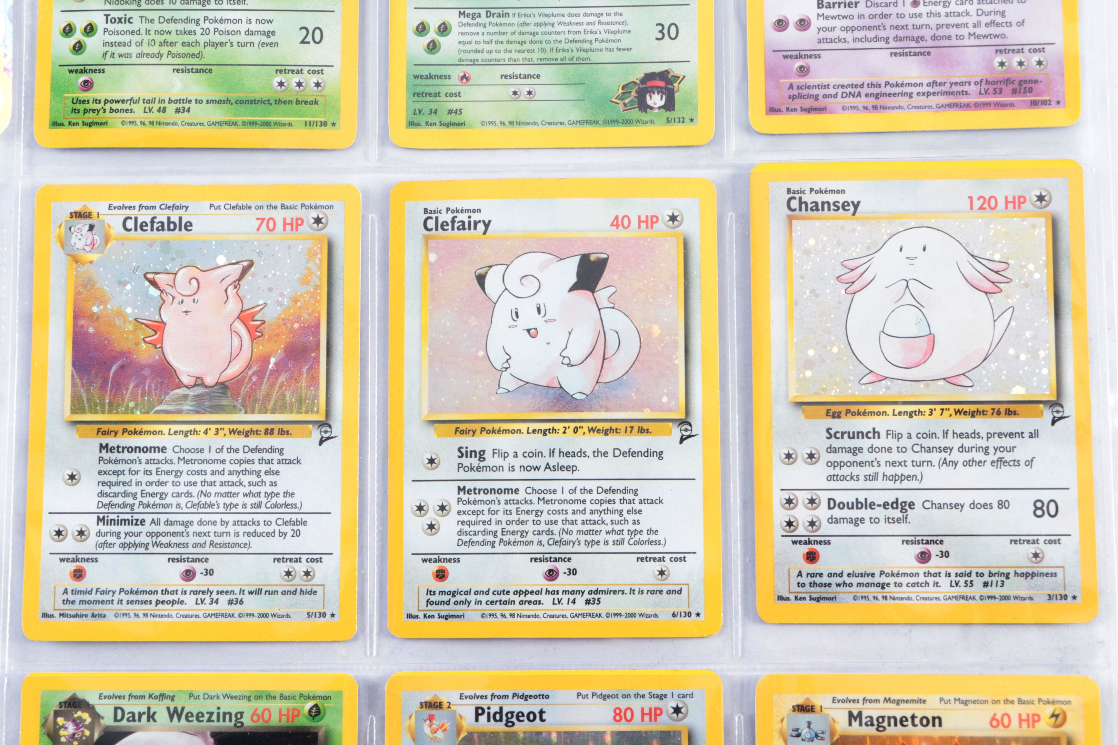 Vintage Pokémon Holographic Cards Featuring Mewtwo and More, 1990s–2000s