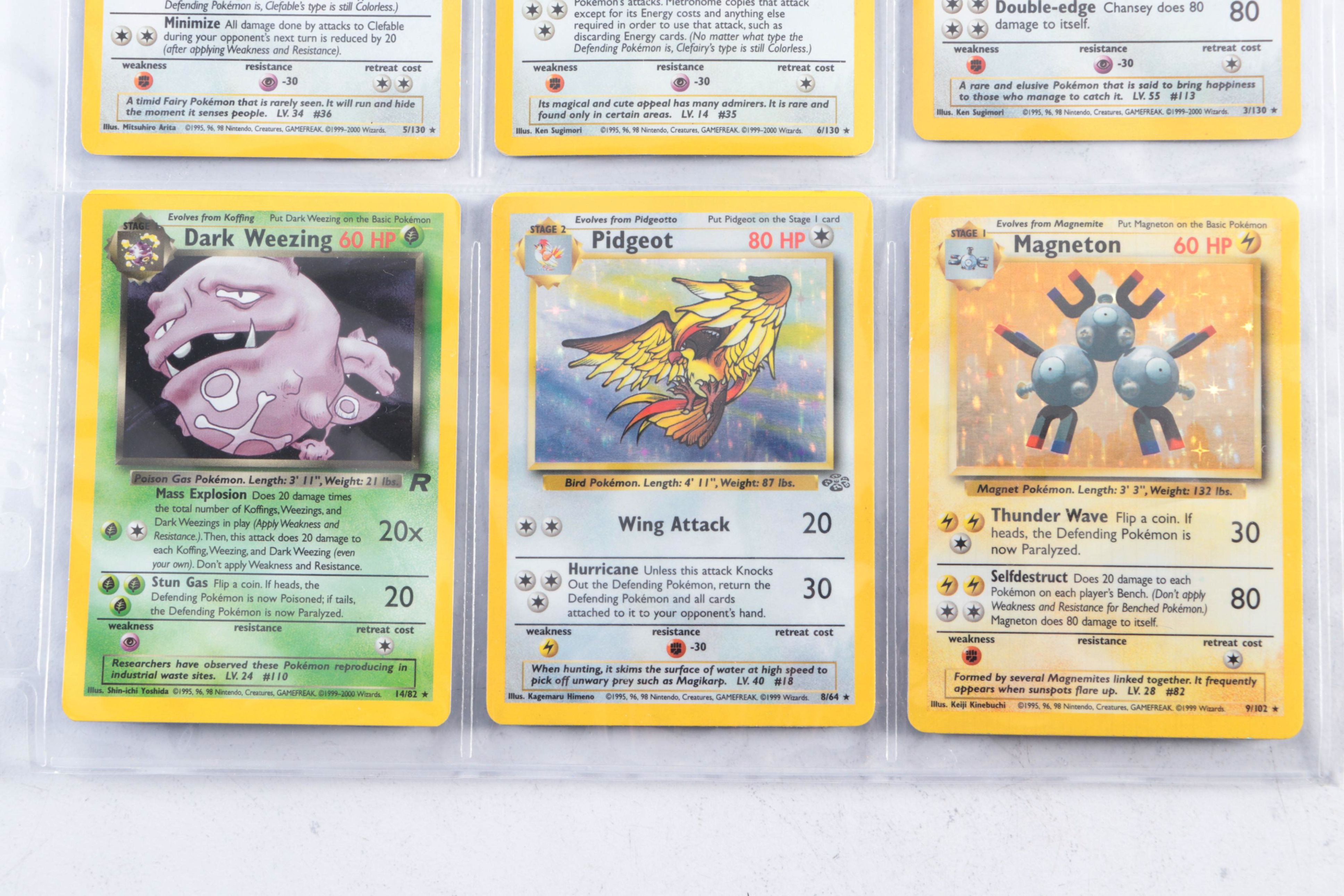 Vintage Pokémon Holographic Cards Featuring Mewtwo and More, 1990s–2000s