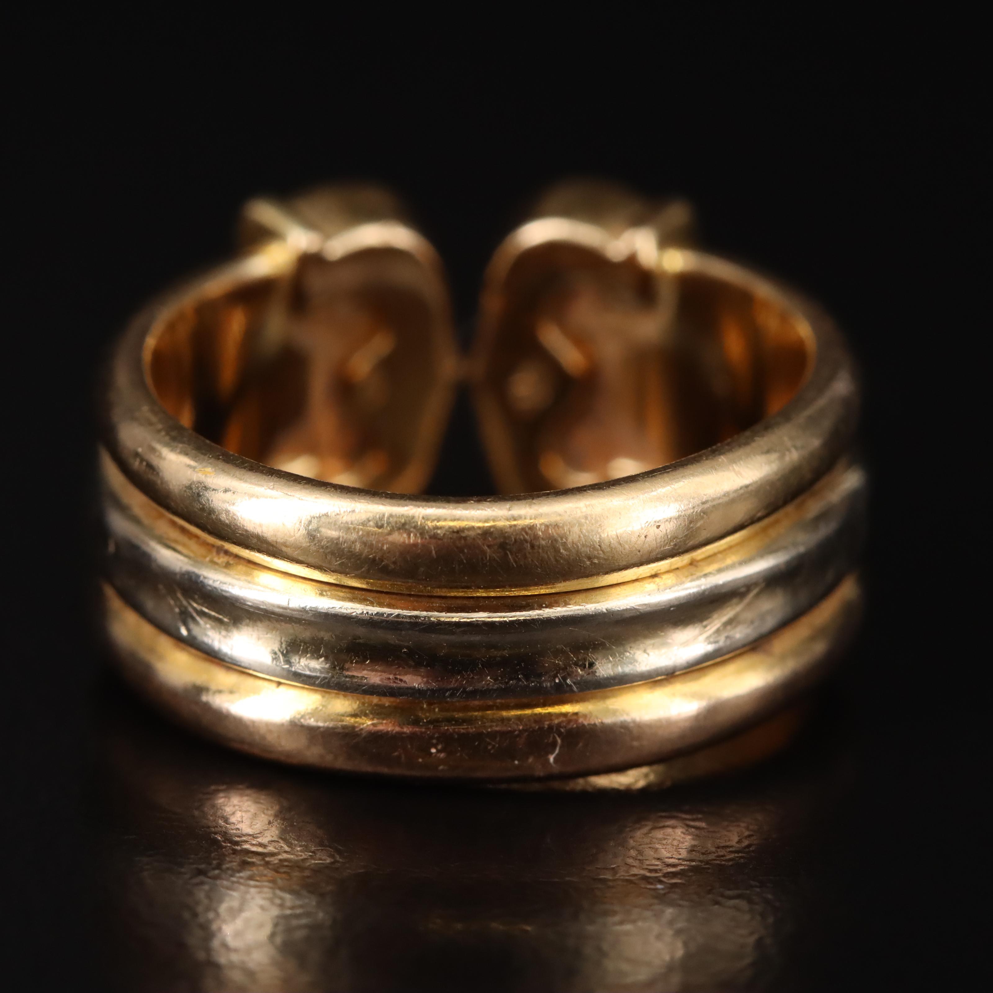 Cartier 18K Double C Ring
