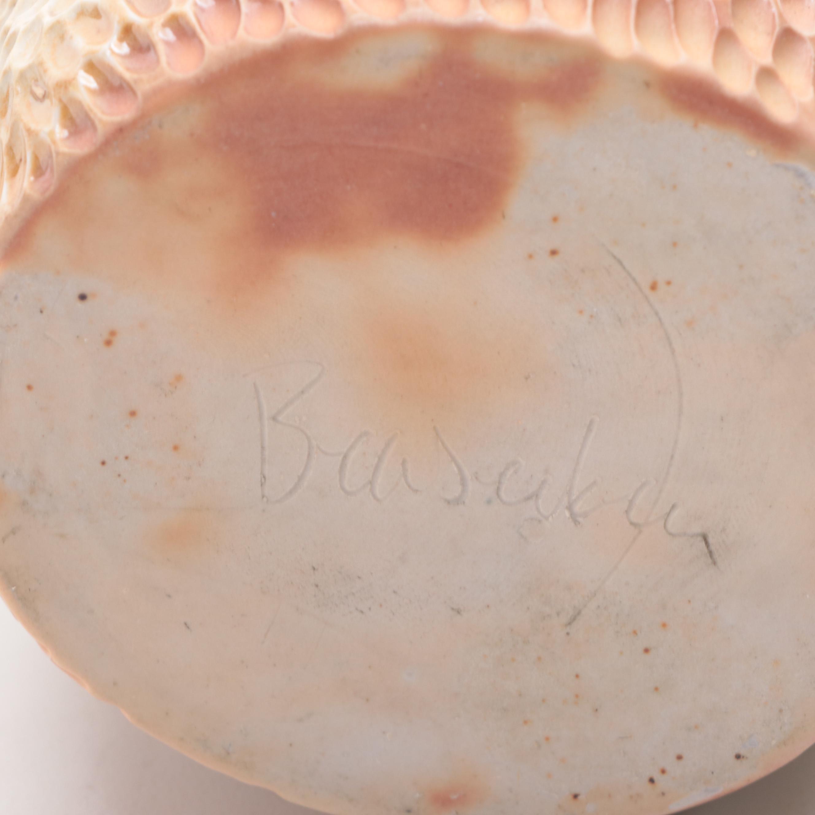 Snake Skin Pattern Ceramic Pitcher with Double Handle Ceramic Lidded Jar