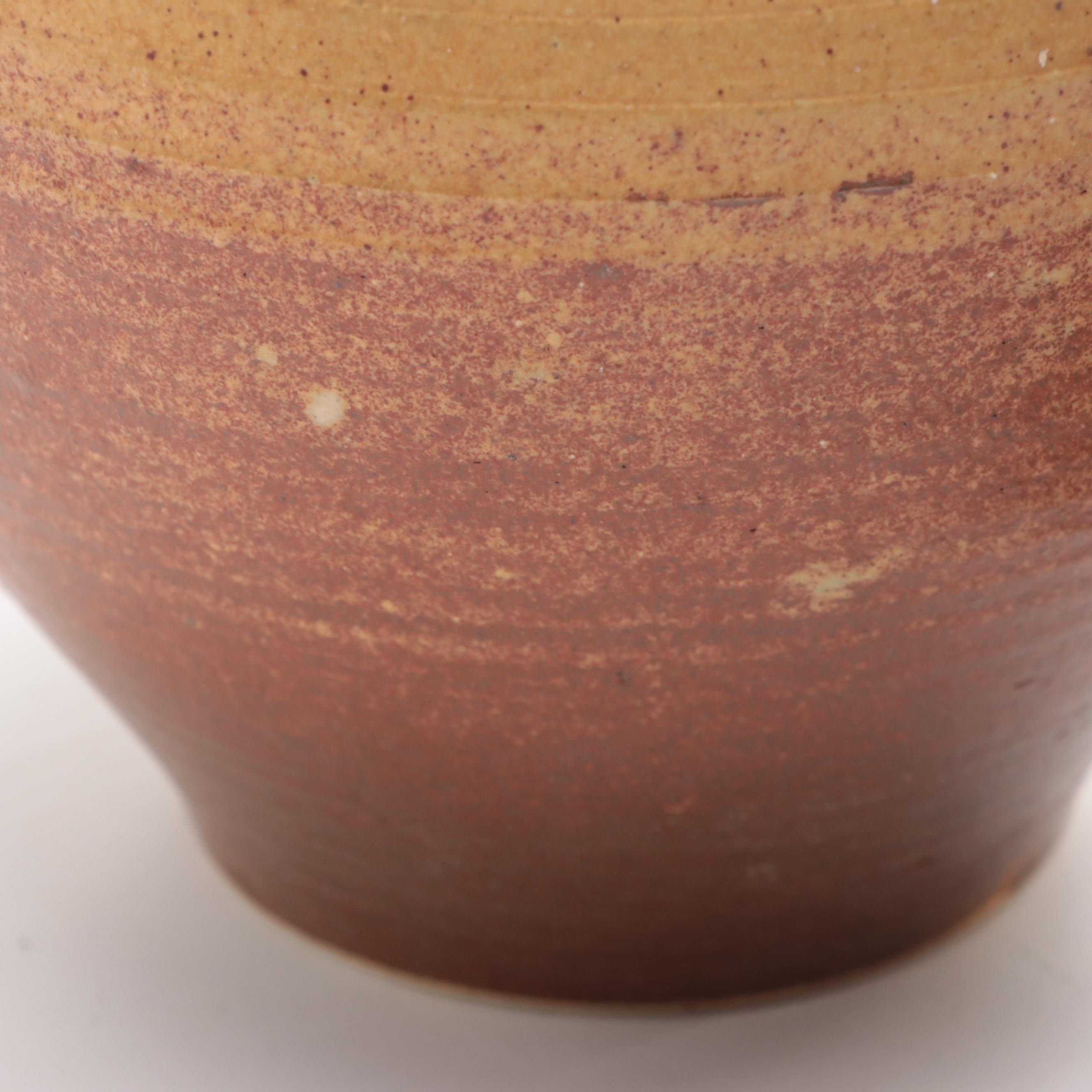 Snake Skin Pattern Ceramic Pitcher with Double Handle Ceramic Lidded Jar