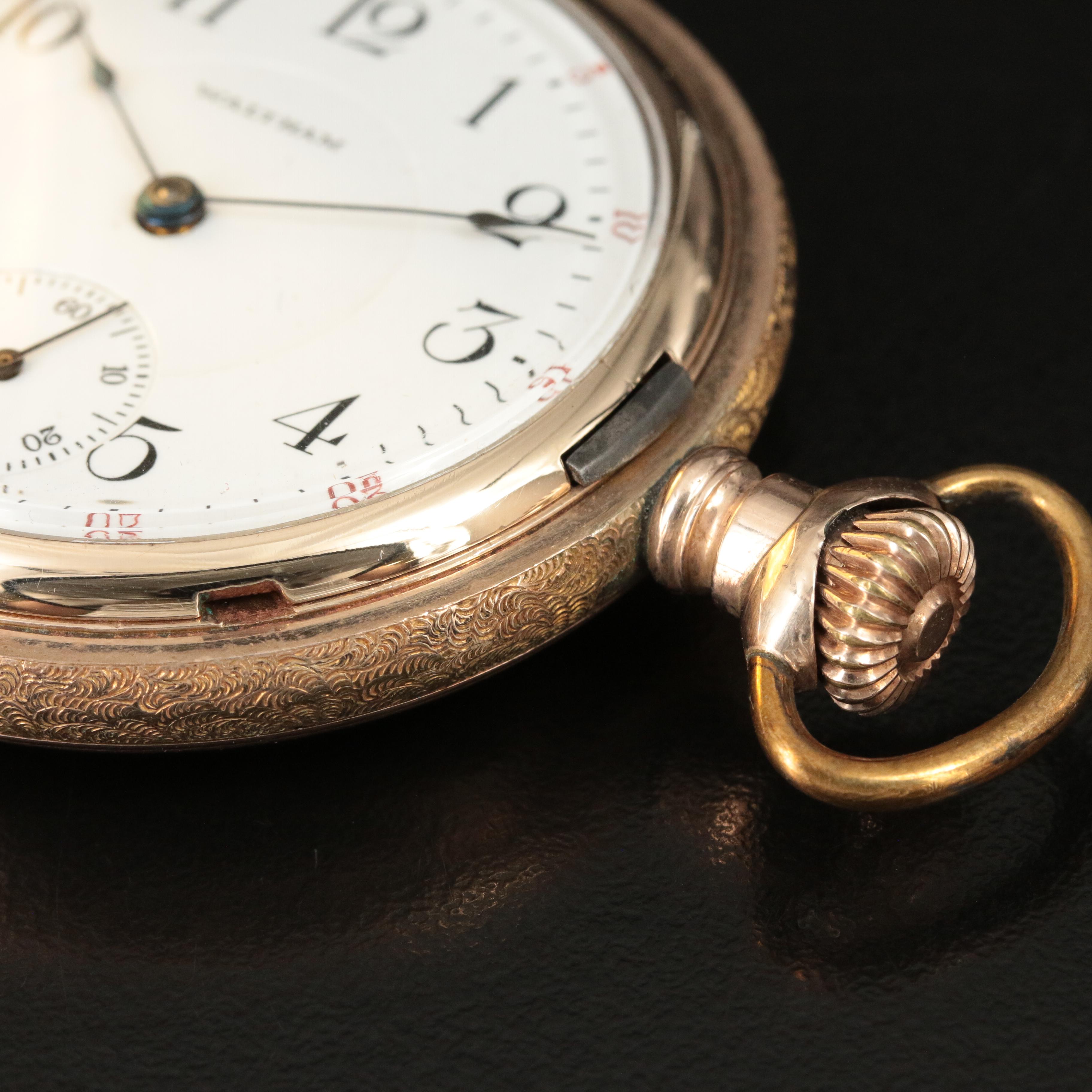 1908 Waltham Gold-Filled Hunting Case Pocket Watch