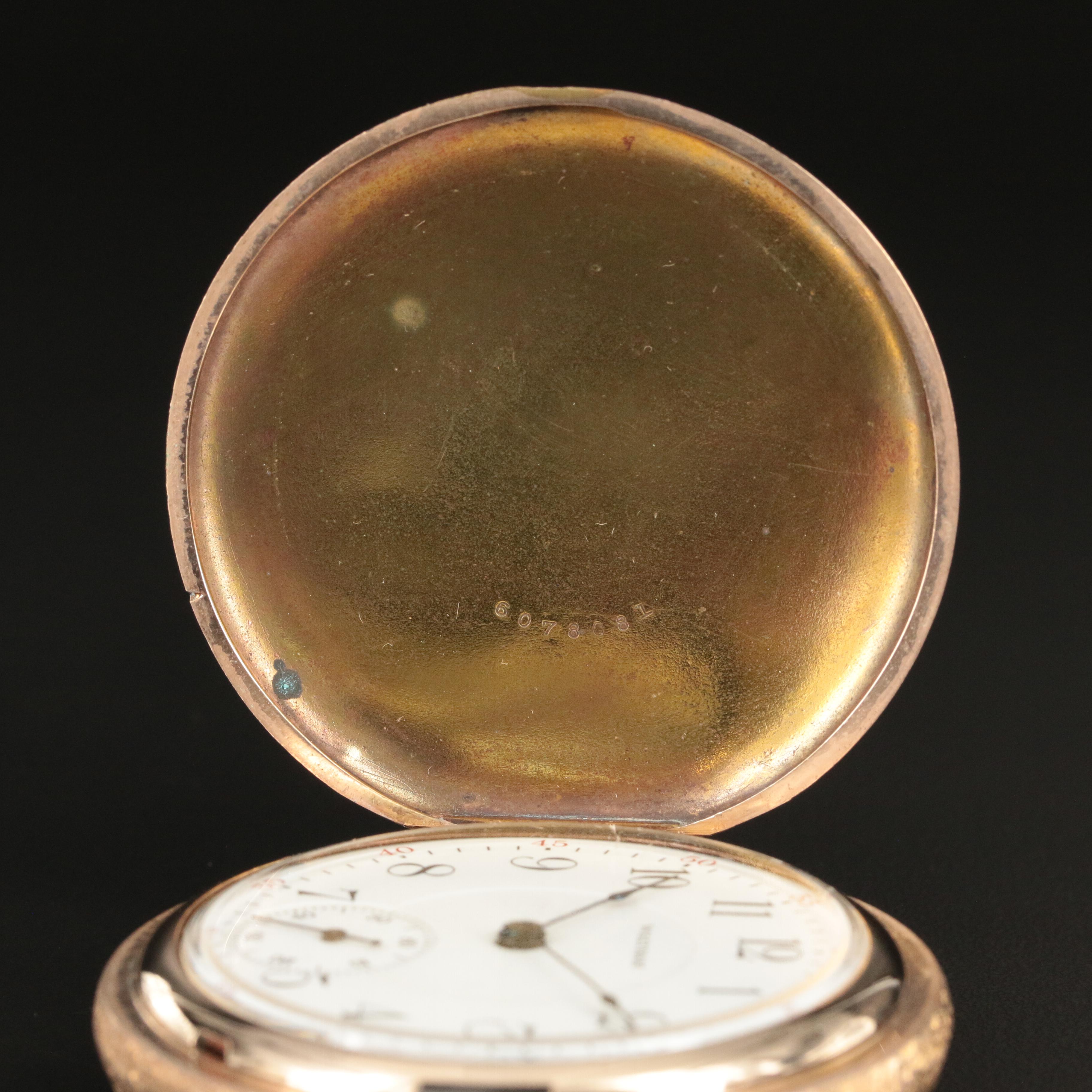 1908 Waltham Gold-Filled Hunting Case Pocket Watch