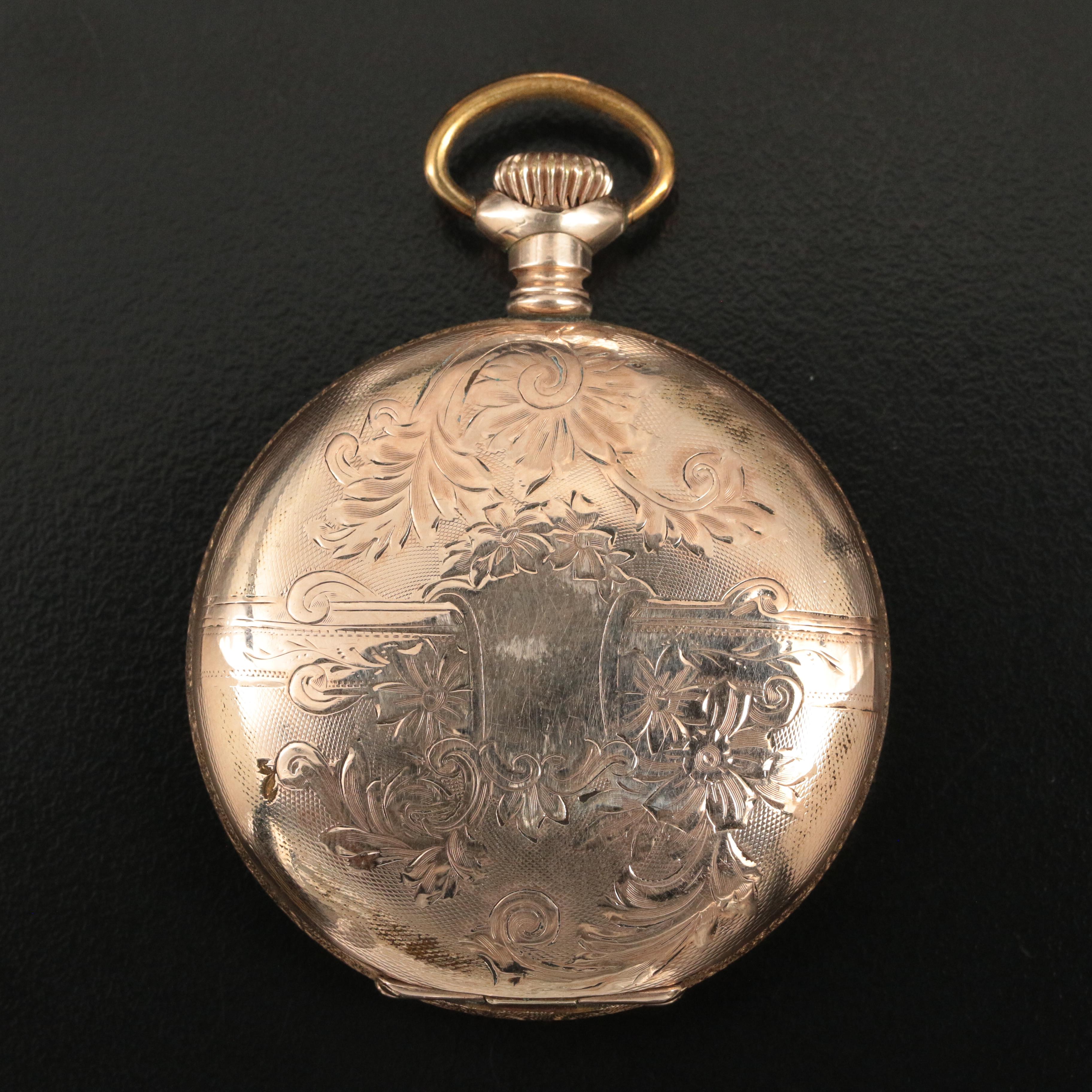 1908 Waltham Gold-Filled Hunting Case Pocket Watch