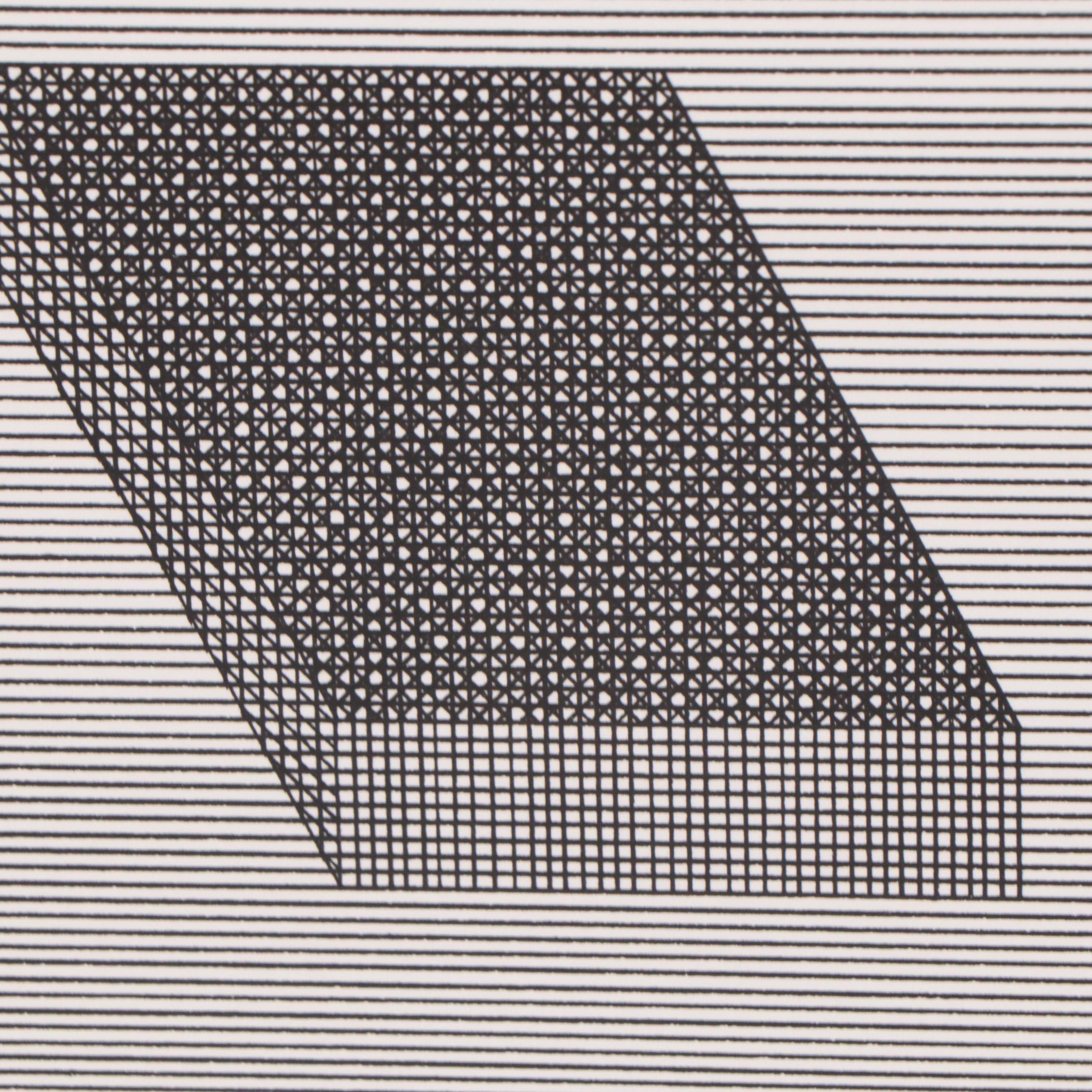 Sol LeWitt Op Art Silkscreen Plates from "Ficciones," 1984