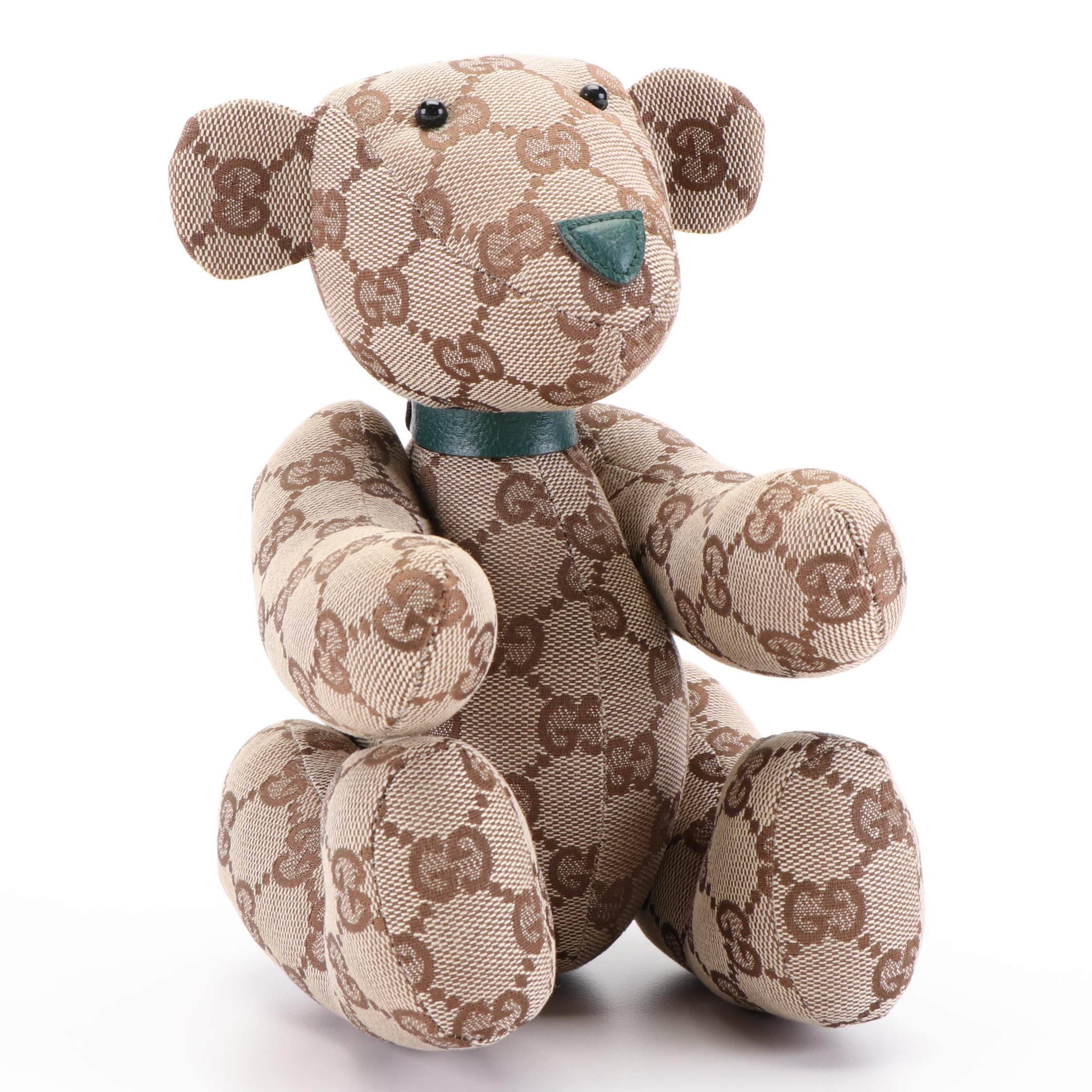 Gucci Guccissima Canvas Teddy Bear