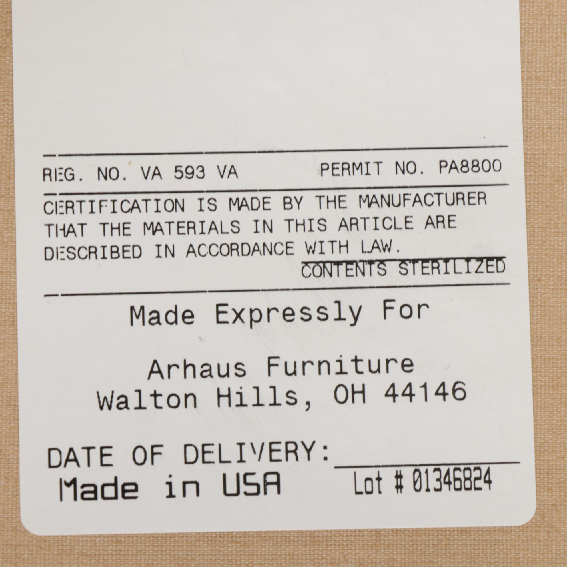 Arhaus Furniture Custom-Upholstered and Painted Armchair