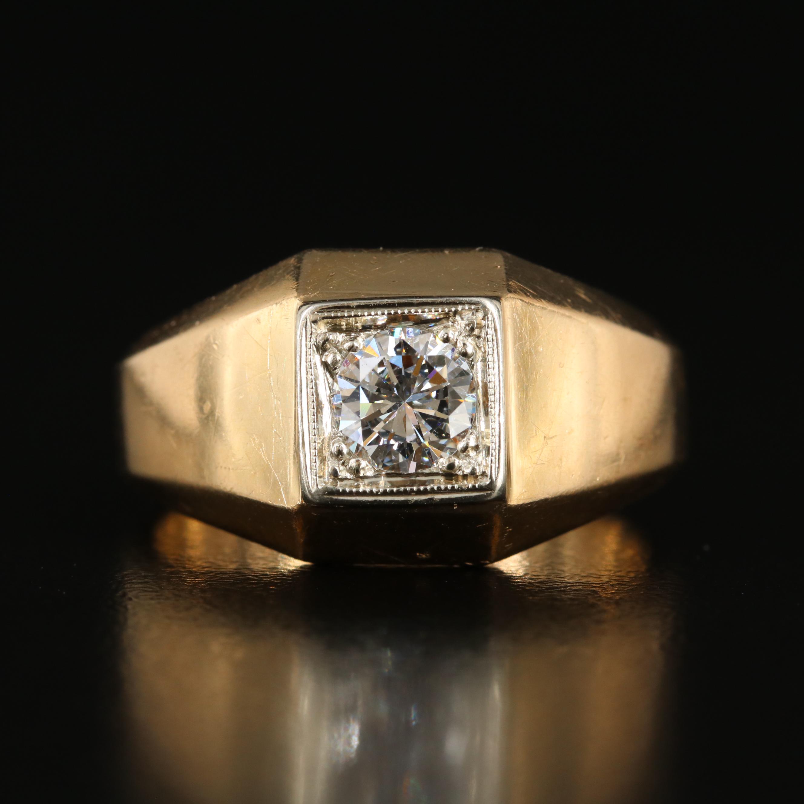 14K 0.61 CT Diamond Ring