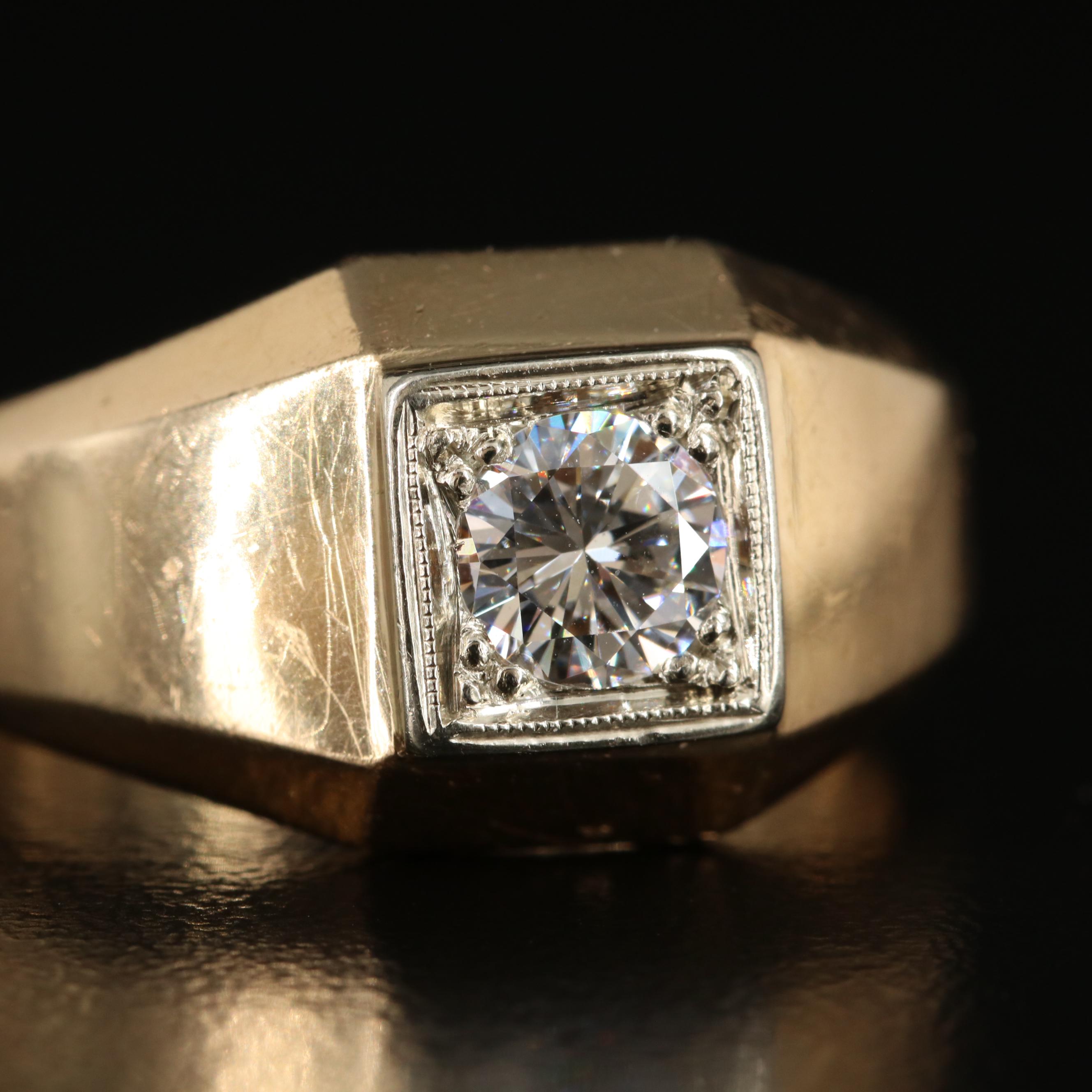 14K 0.61 CT Diamond Ring