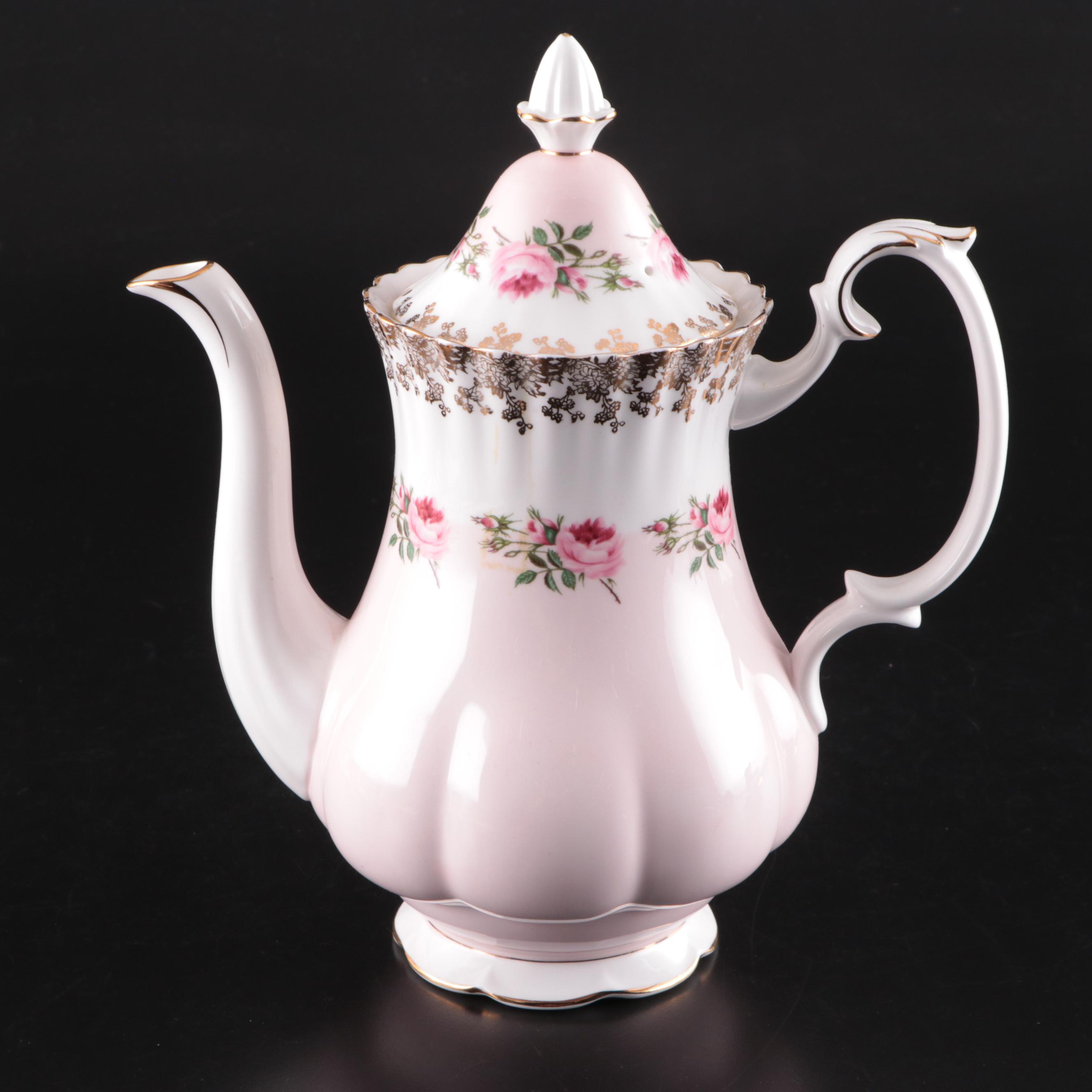 Royal Albert "Bridesmaid" Bone China Coffee Service, Mid to Late 20th Century