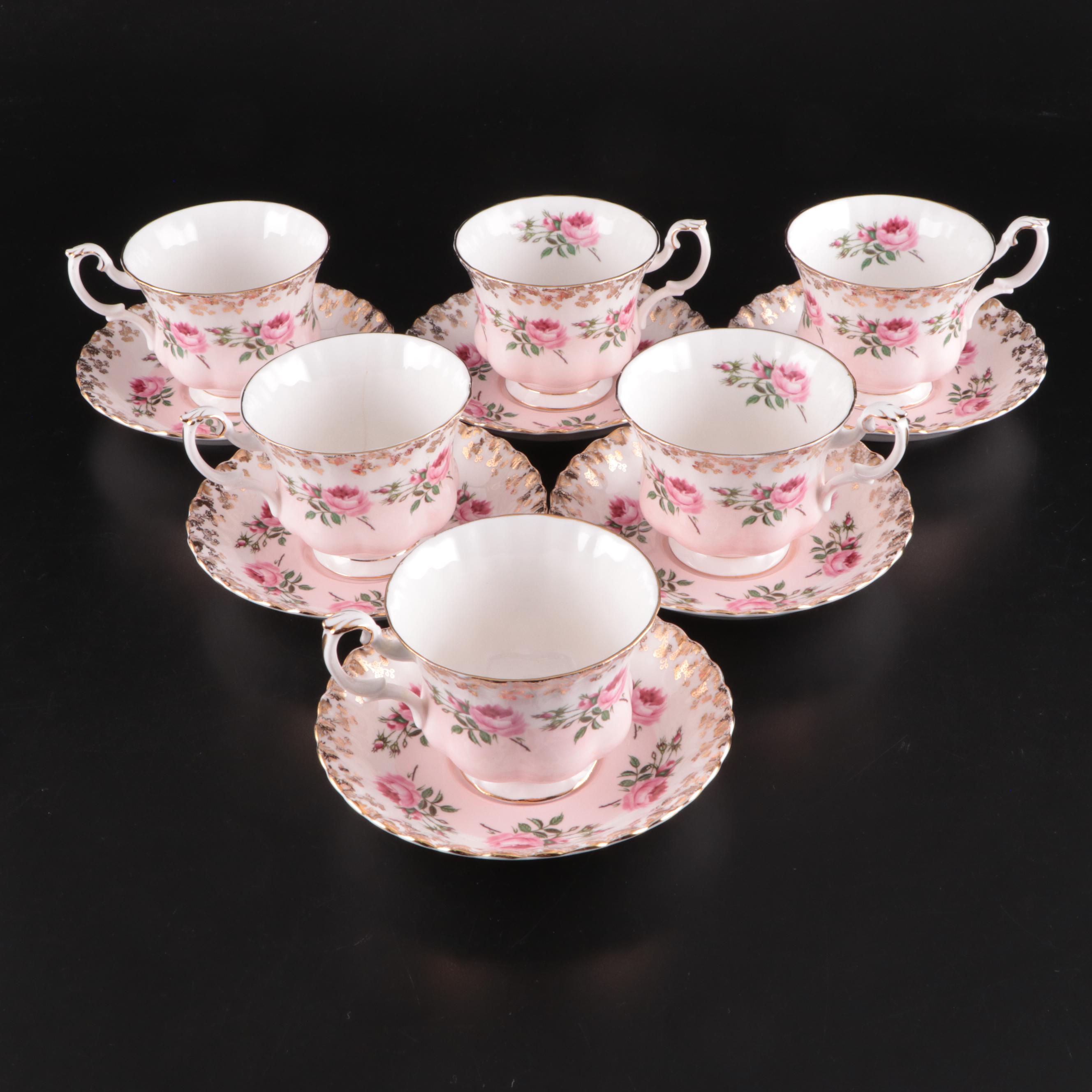 Royal Albert "Bridesmaid" Bone China Coffee Service, Mid to Late 20th Century