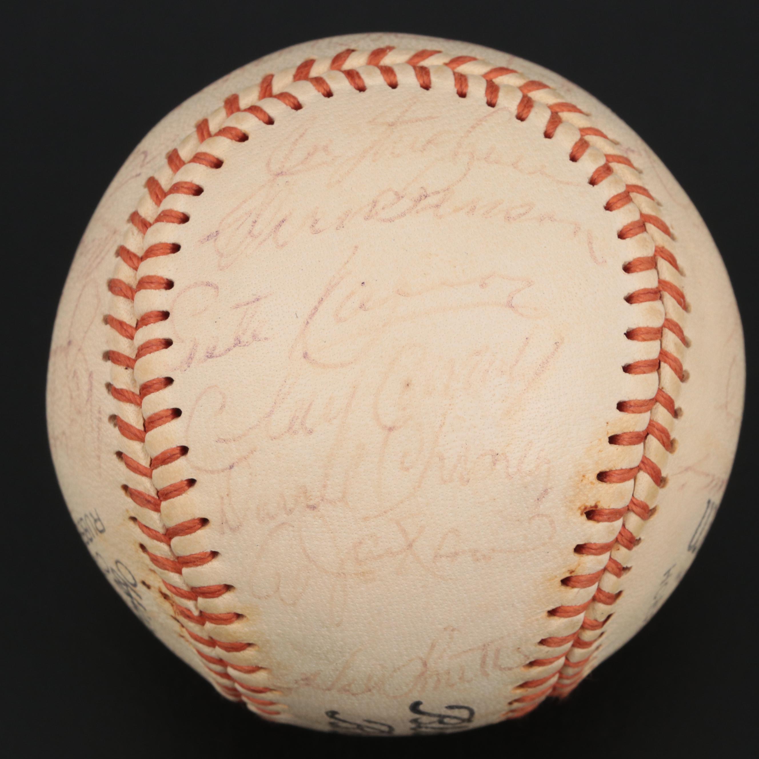 1969 Cincinnati Reds Team Signed Baseball Featuring Johnny Bench and Tony Pérez