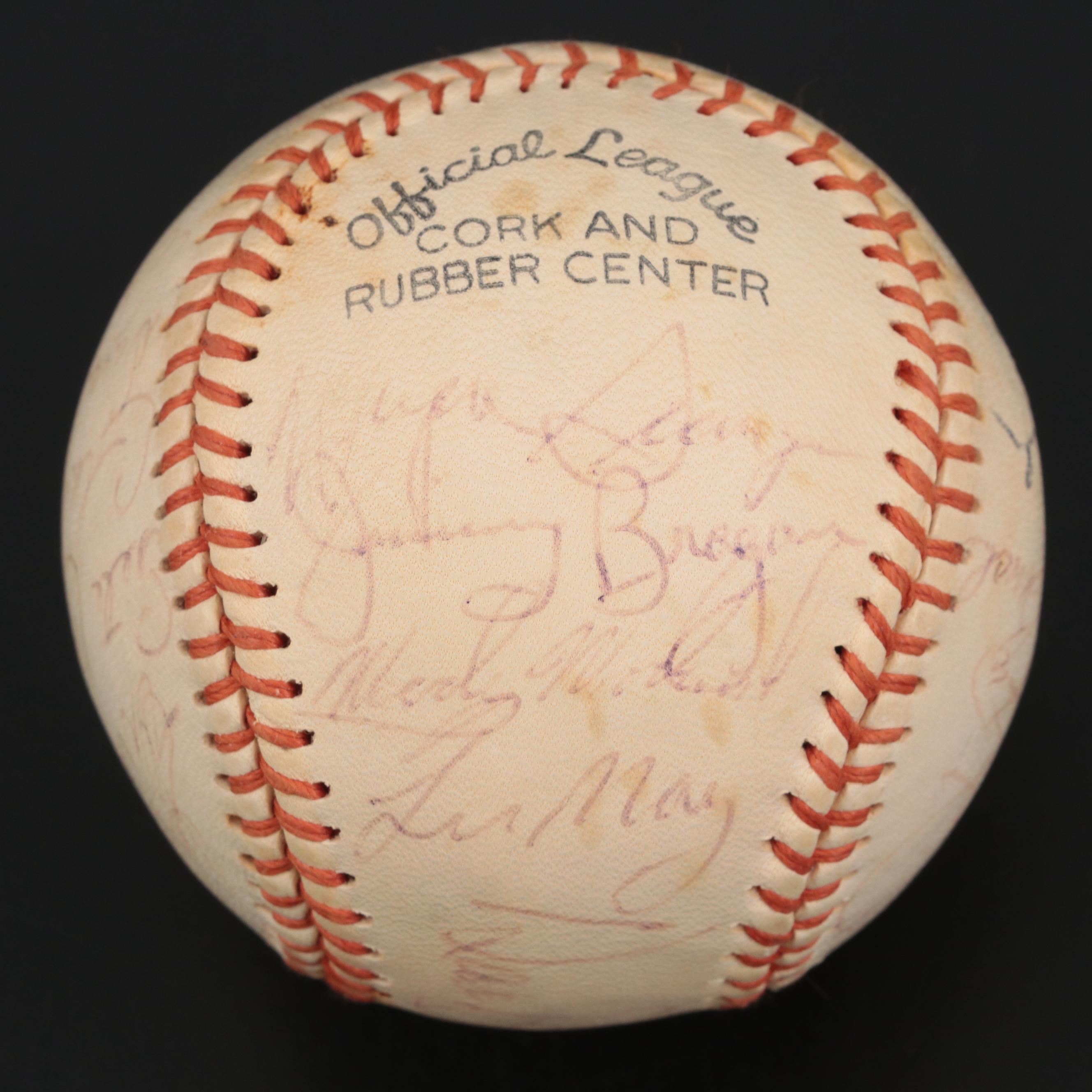 1969 Cincinnati Reds Team Signed Baseball Featuring Johnny Bench and Tony Pérez