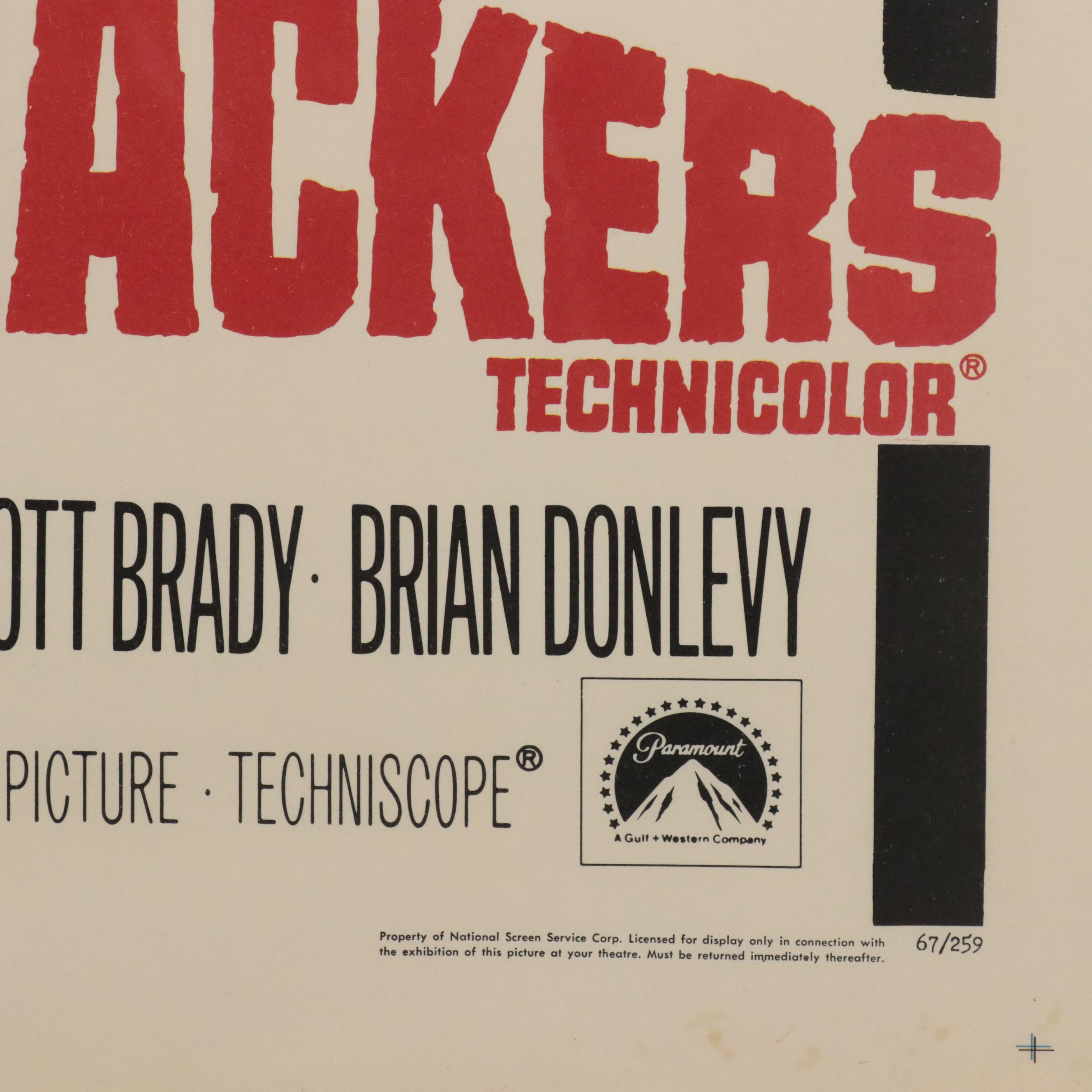 "Arizona Bushwhackers," One Sheet Movie Poster, 1967