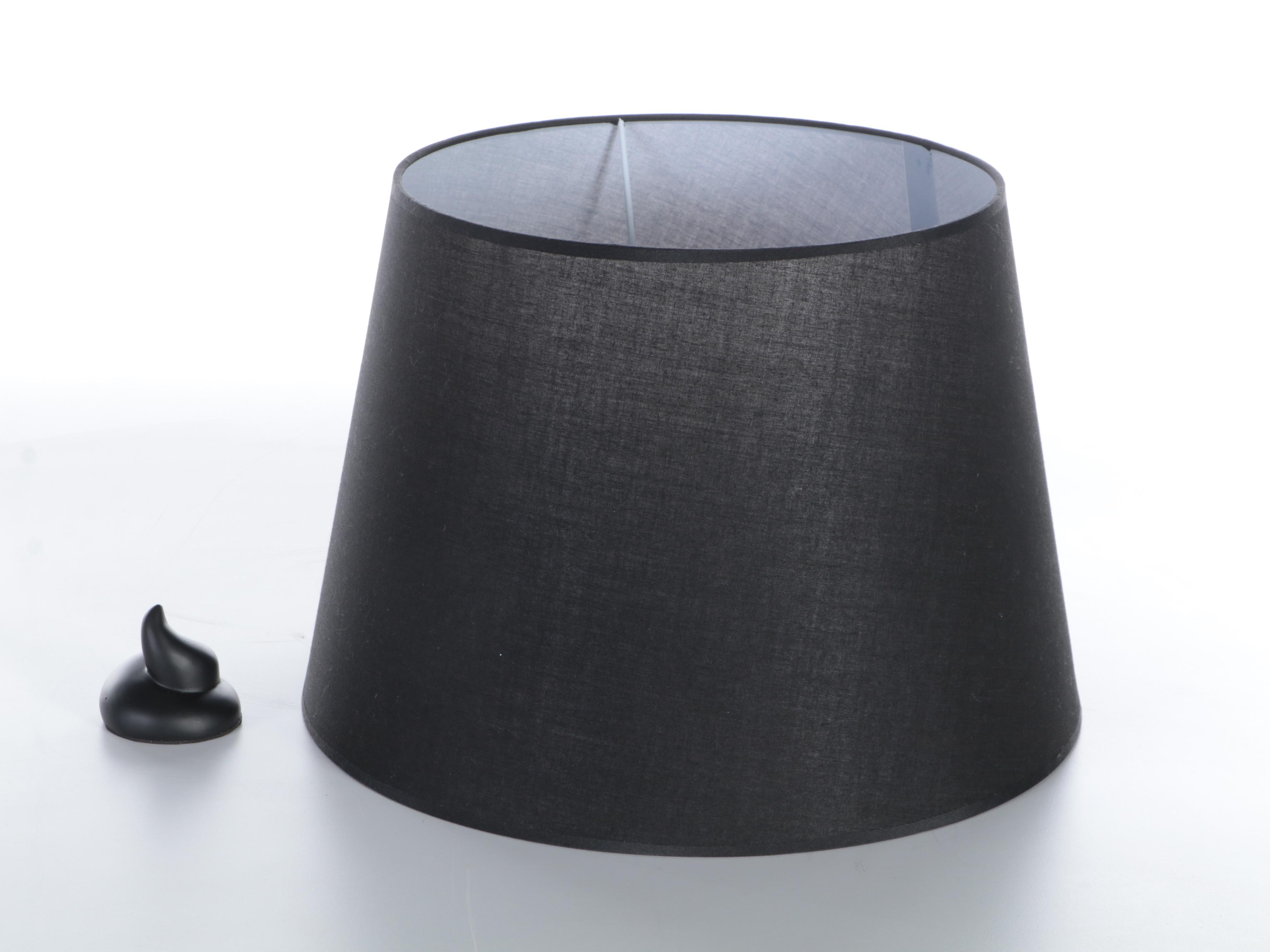 Neuu Design Emporium Black Composite Figural Dog Floor Lamp