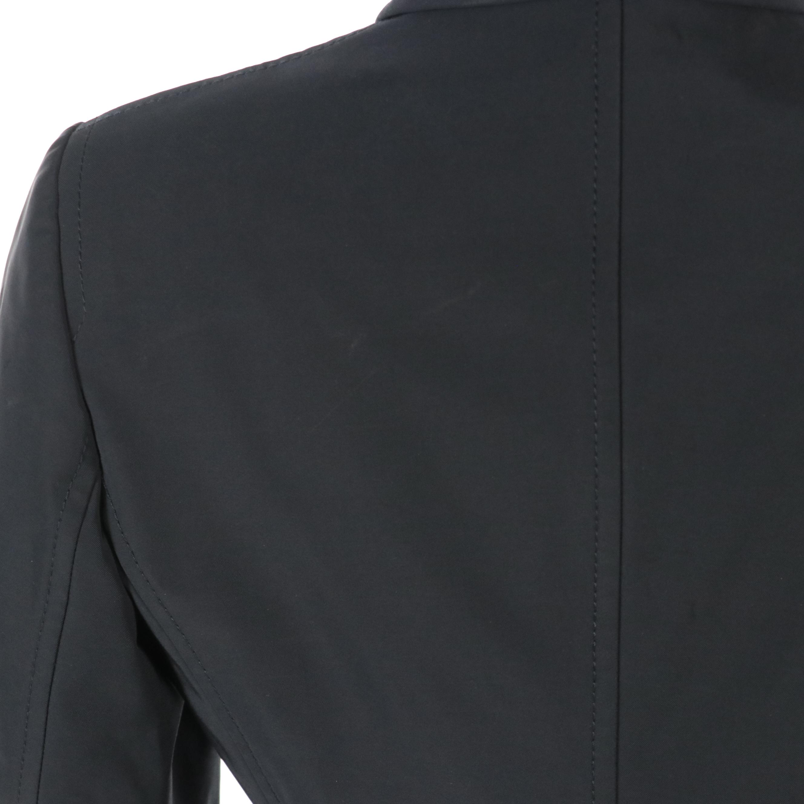 Prada Tailored Button-Front Jacket in Stretch Polyester