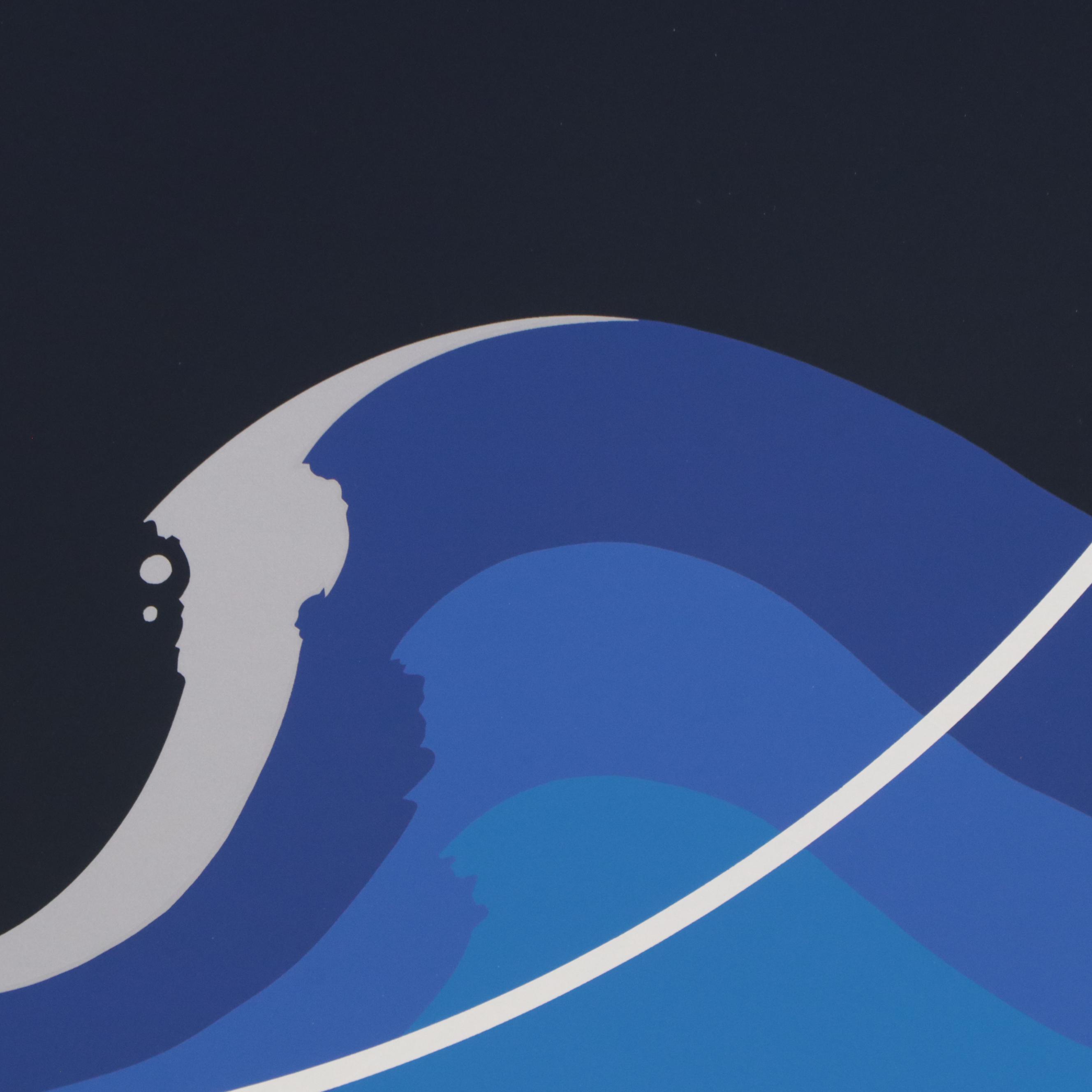 Thomas Whelan Benton Serigraph "White Cap," 1979