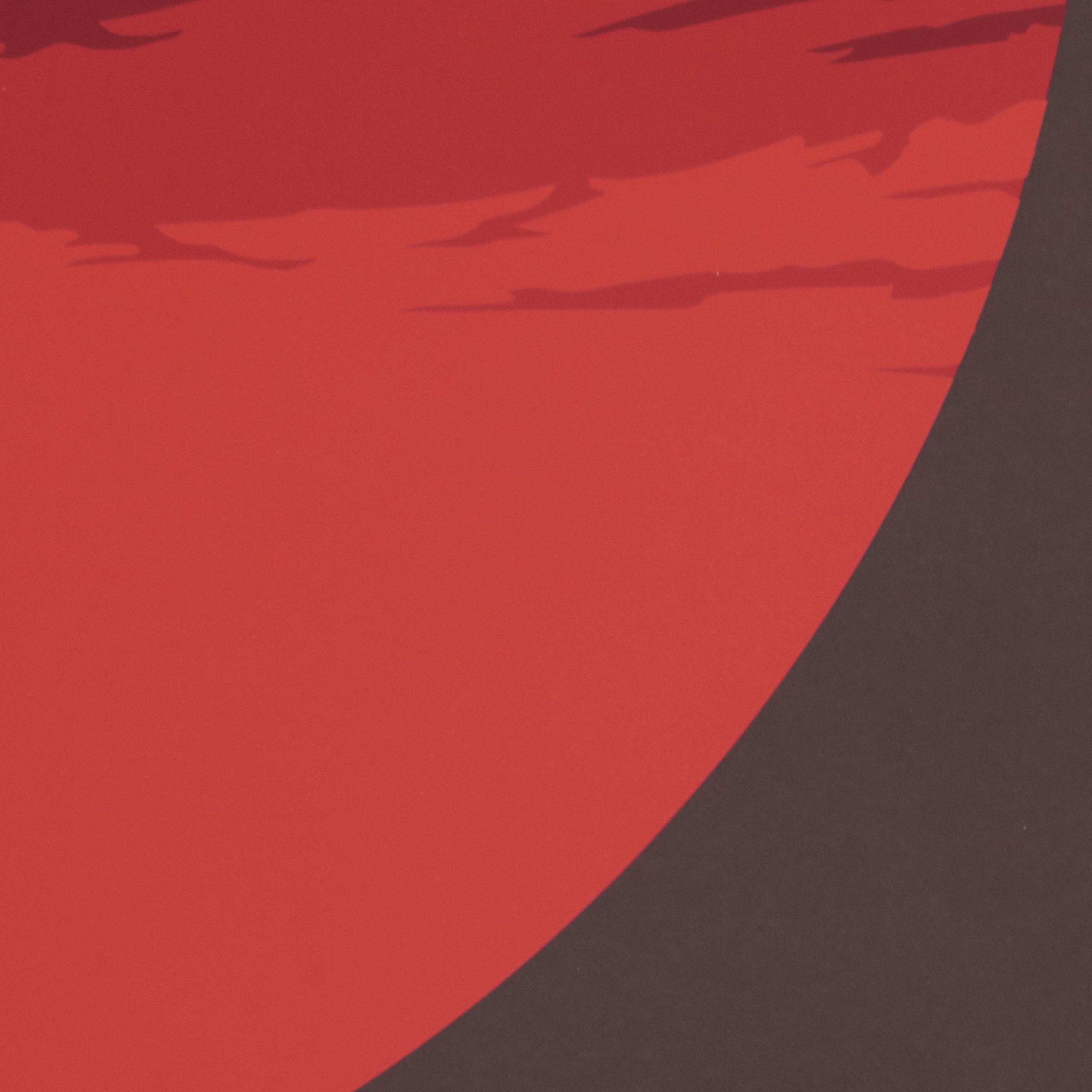 Thomas Whelan Benton Serigraph "Evolution Series – Red," 1981