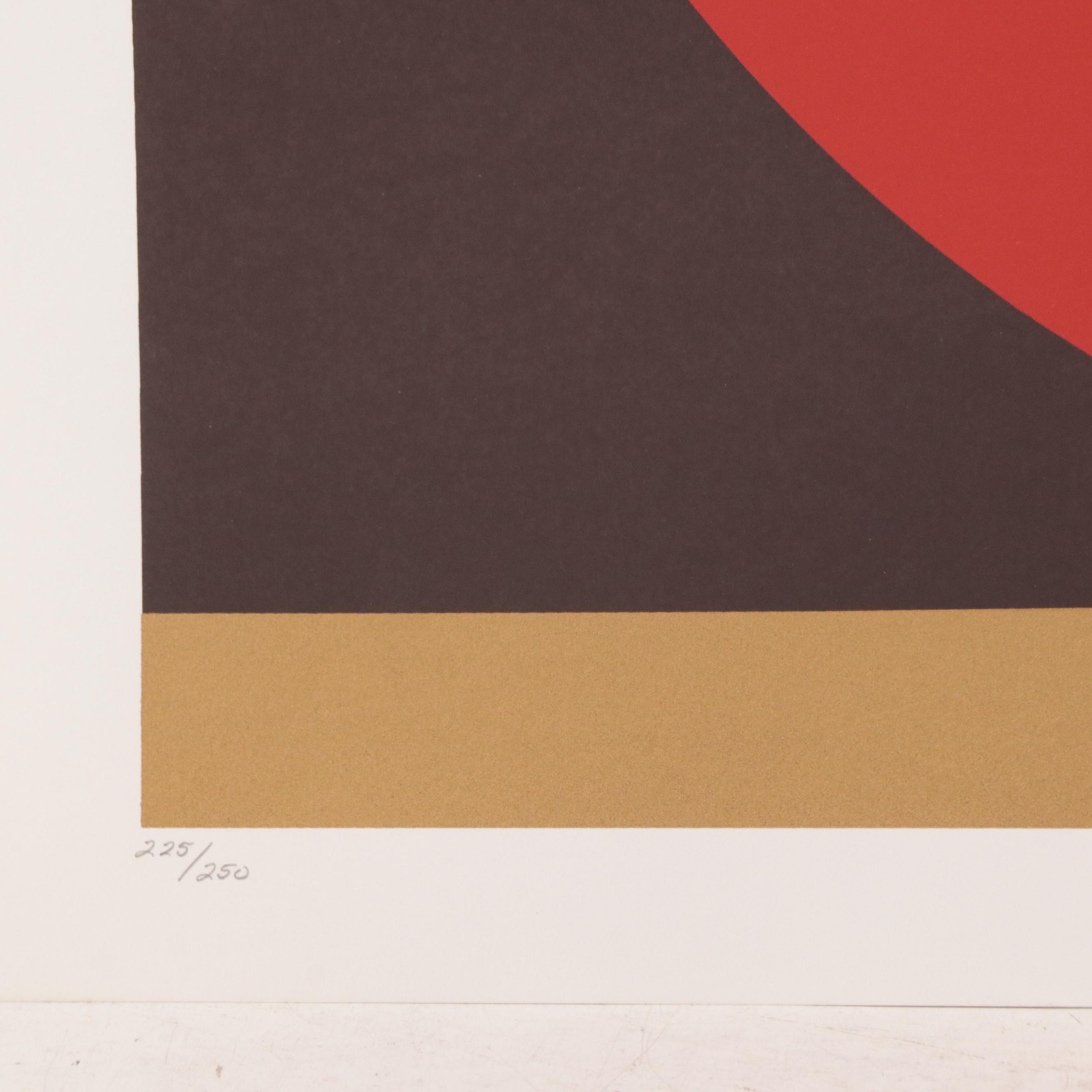 Thomas Whelan Benton Serigraph "Evolution Series – Red," 1981