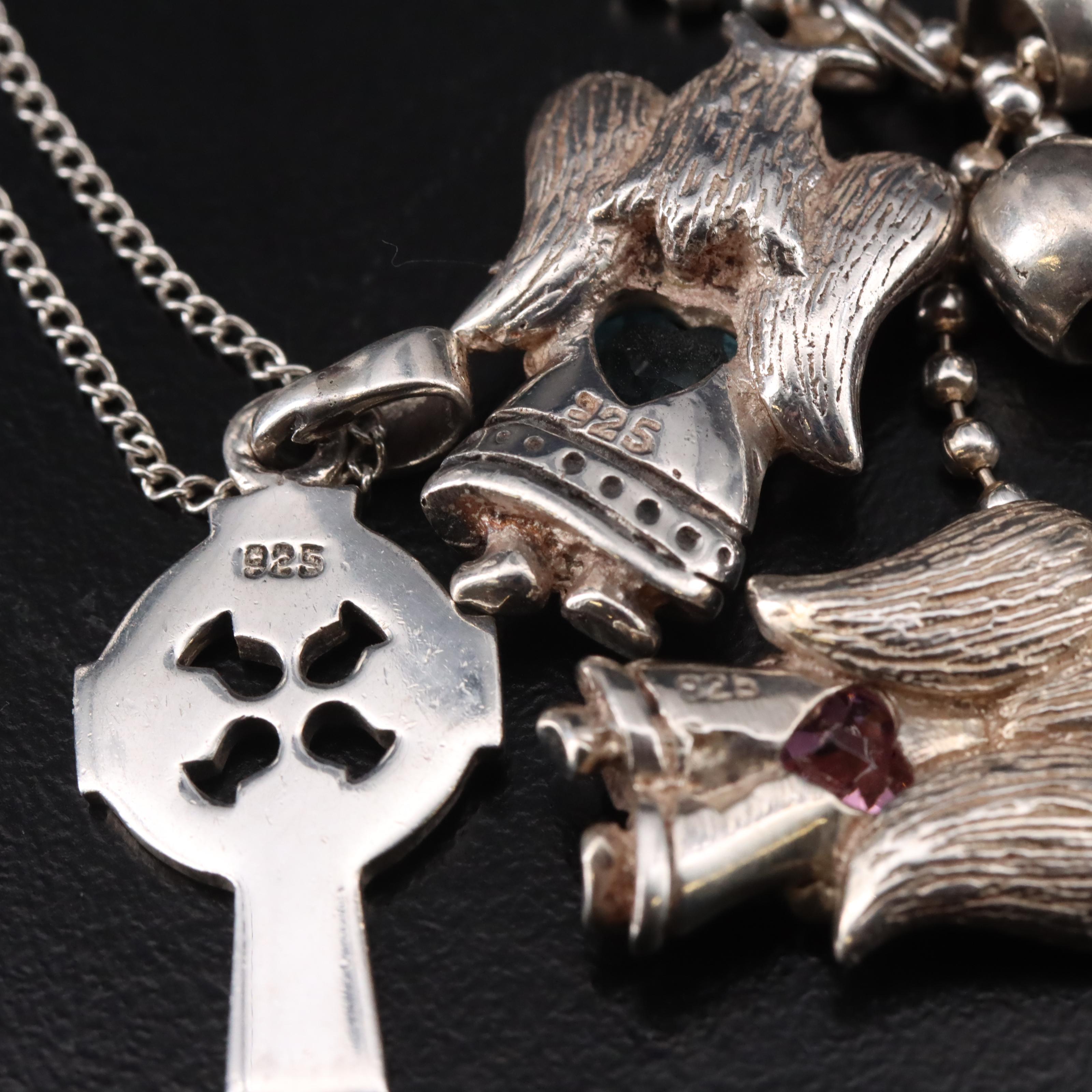 Necklaces Including Sterling, Pearl and Mother-of-Pearl Cameo