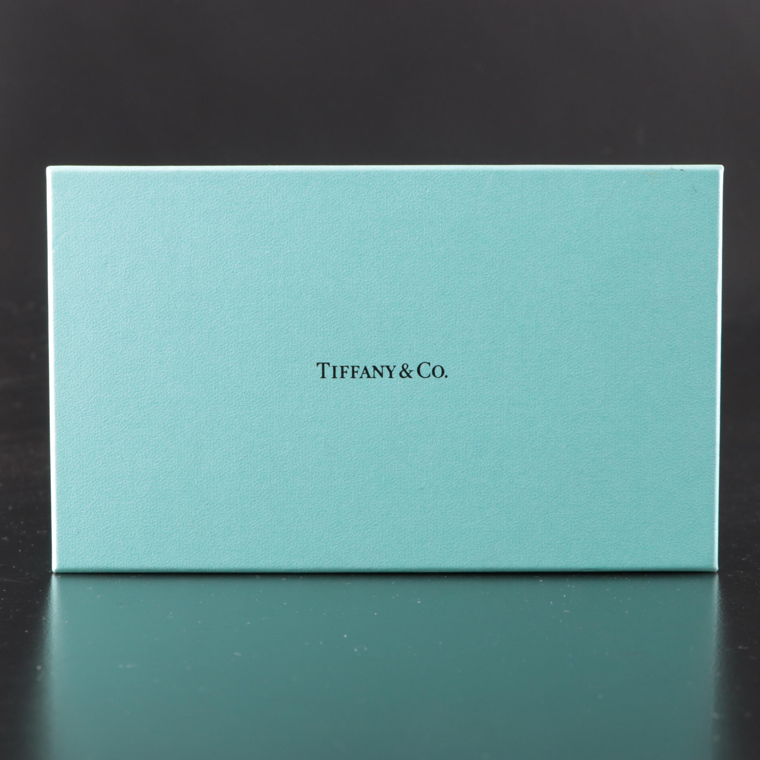 Tiffany & Co. Logo Etched Stemless Crystal Wine Glasses