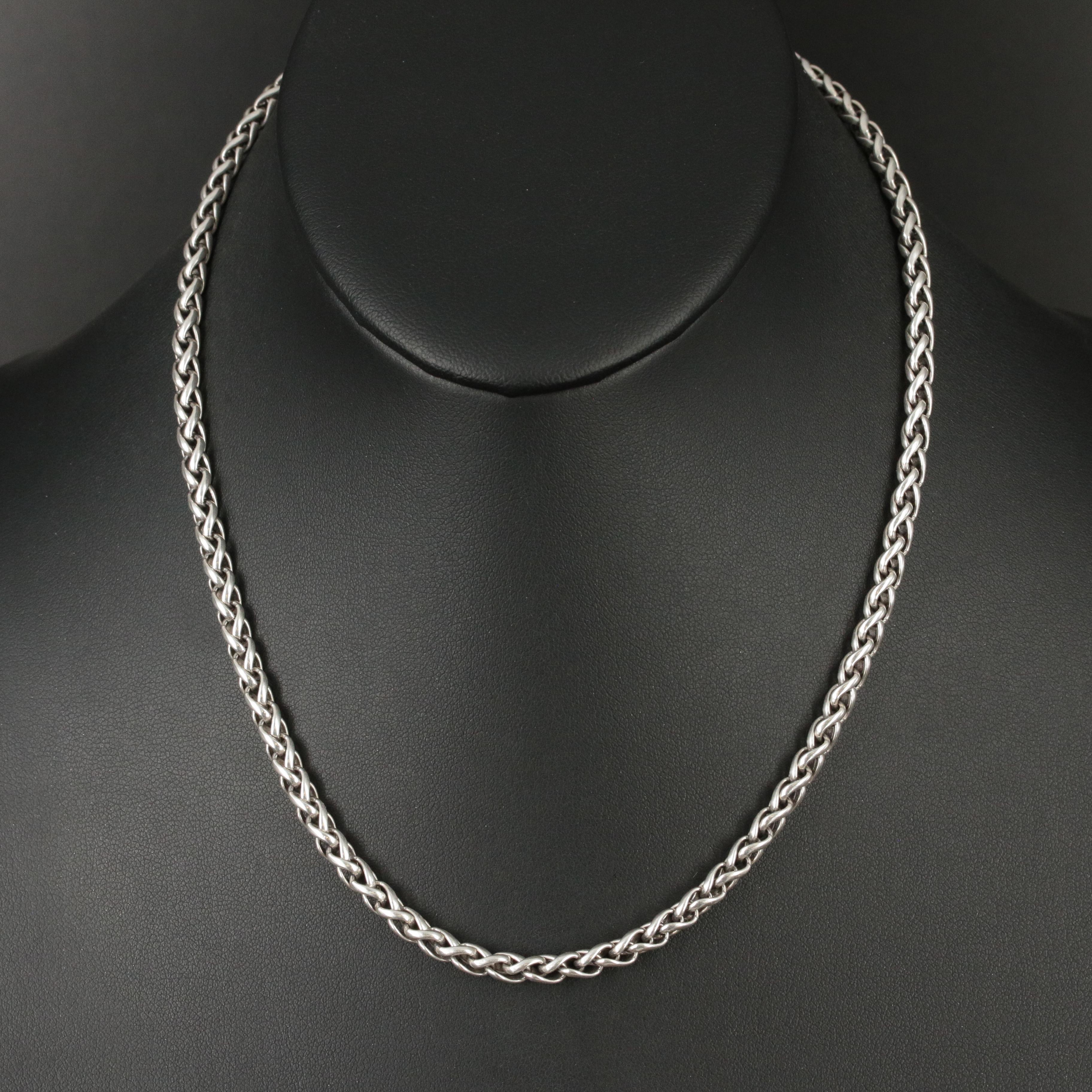 David Yurman Sterling Wheat Chain Necklace