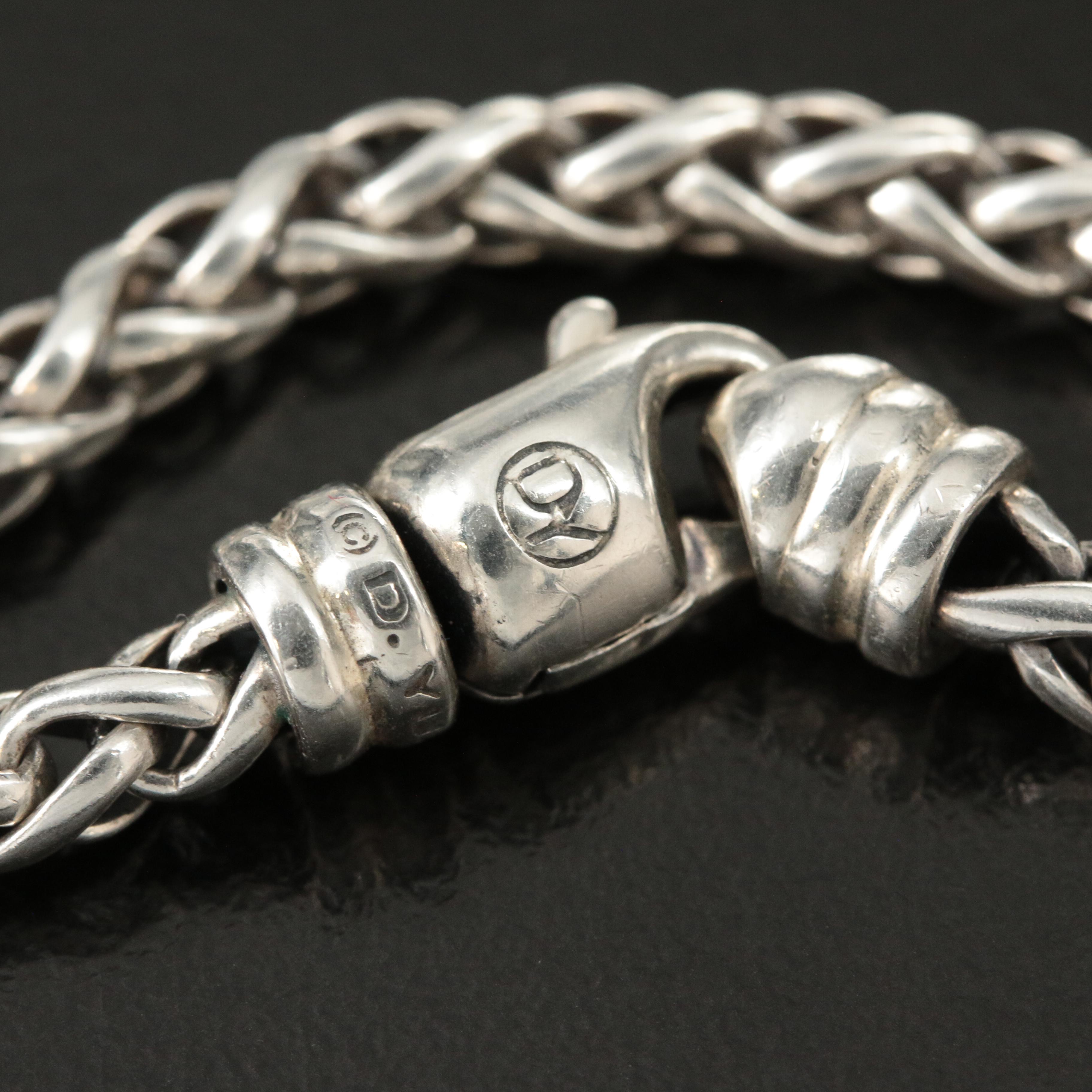 David Yurman Sterling Wheat Chain Necklace