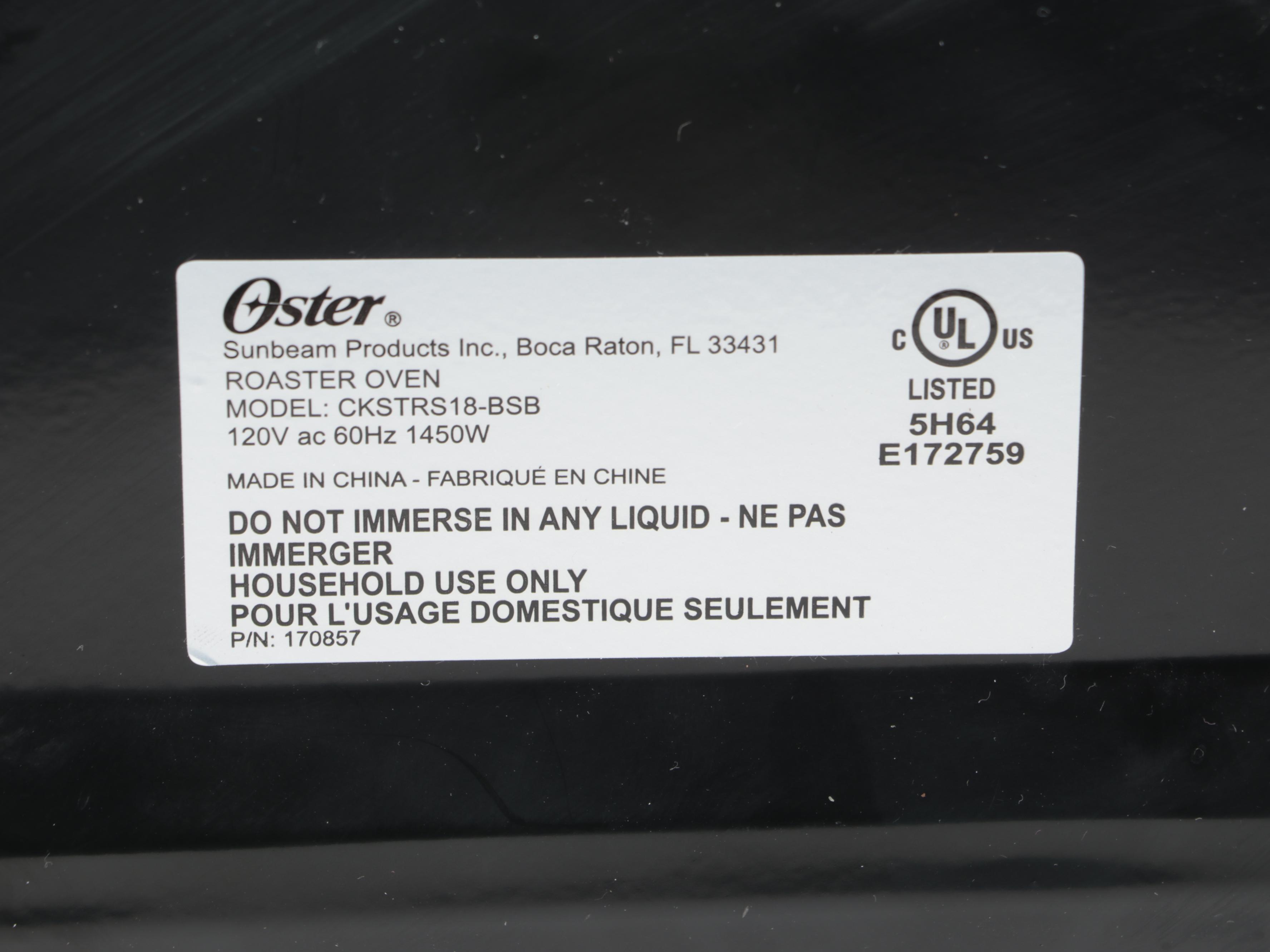 Oster Roaster Oven with Hamilton Beach Slow Cooker and Fondue Pot