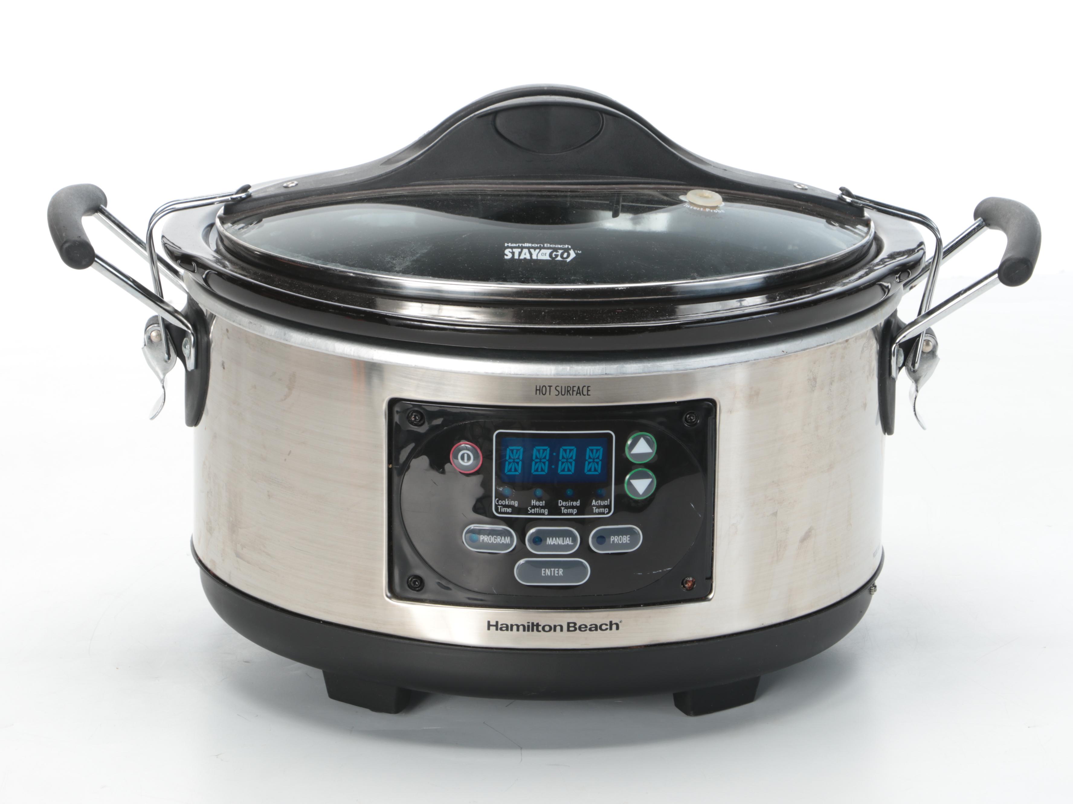 Oster Roaster Oven with Hamilton Beach Slow Cooker and Fondue Pot EBTH