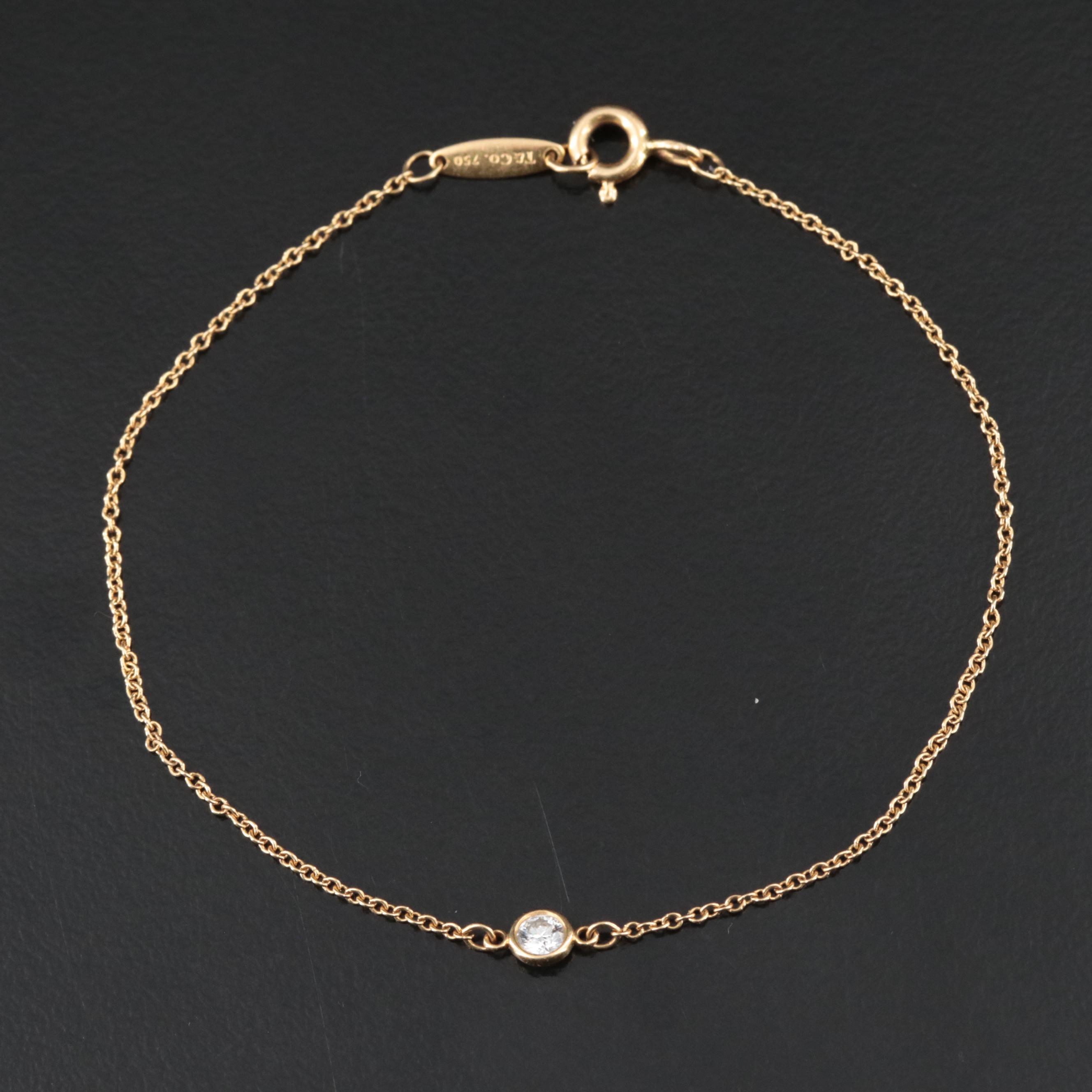 Elsa Peretti for Tiffany & Co. 18K Diamonds By the Yard Bracelet