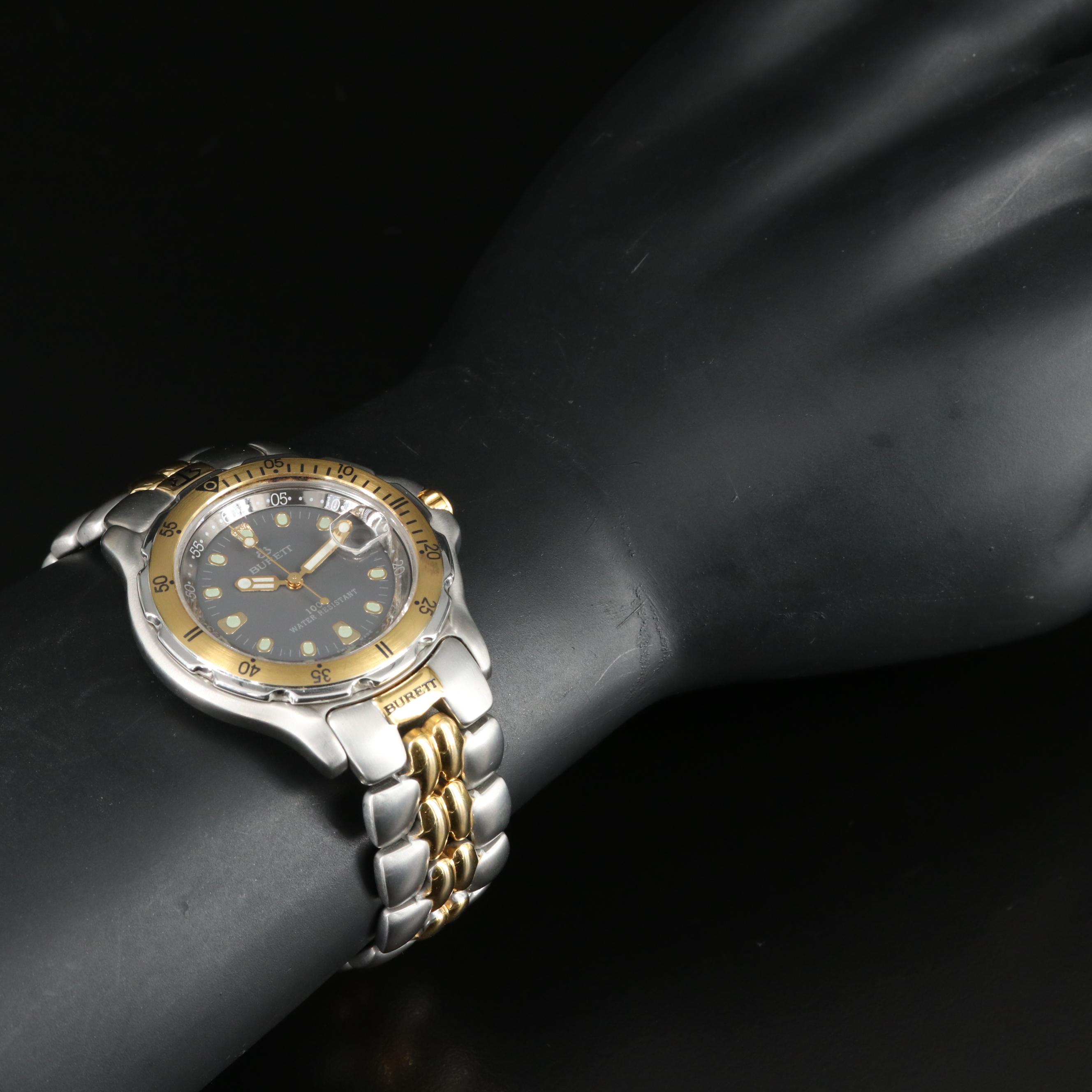 Burett Swiss-Made Dive-Style Quartz Watch