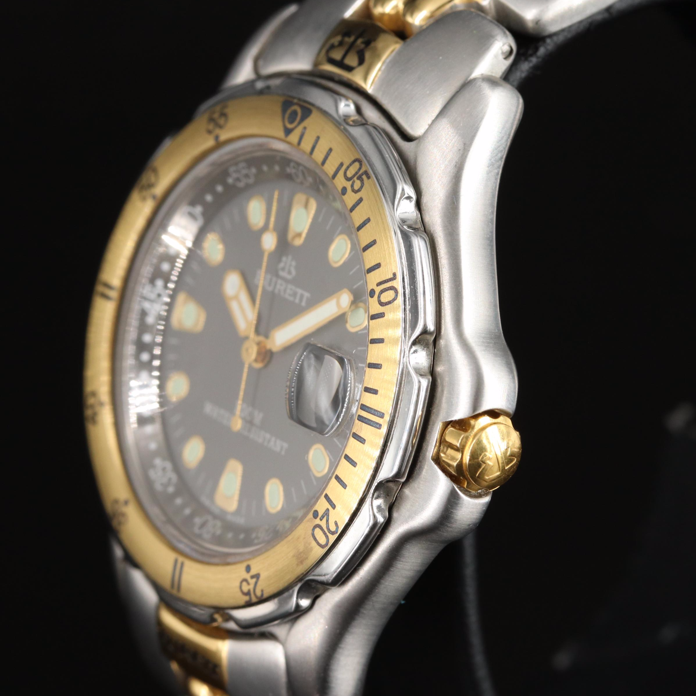 Burett Swiss-Made Dive-Style Quartz Watch