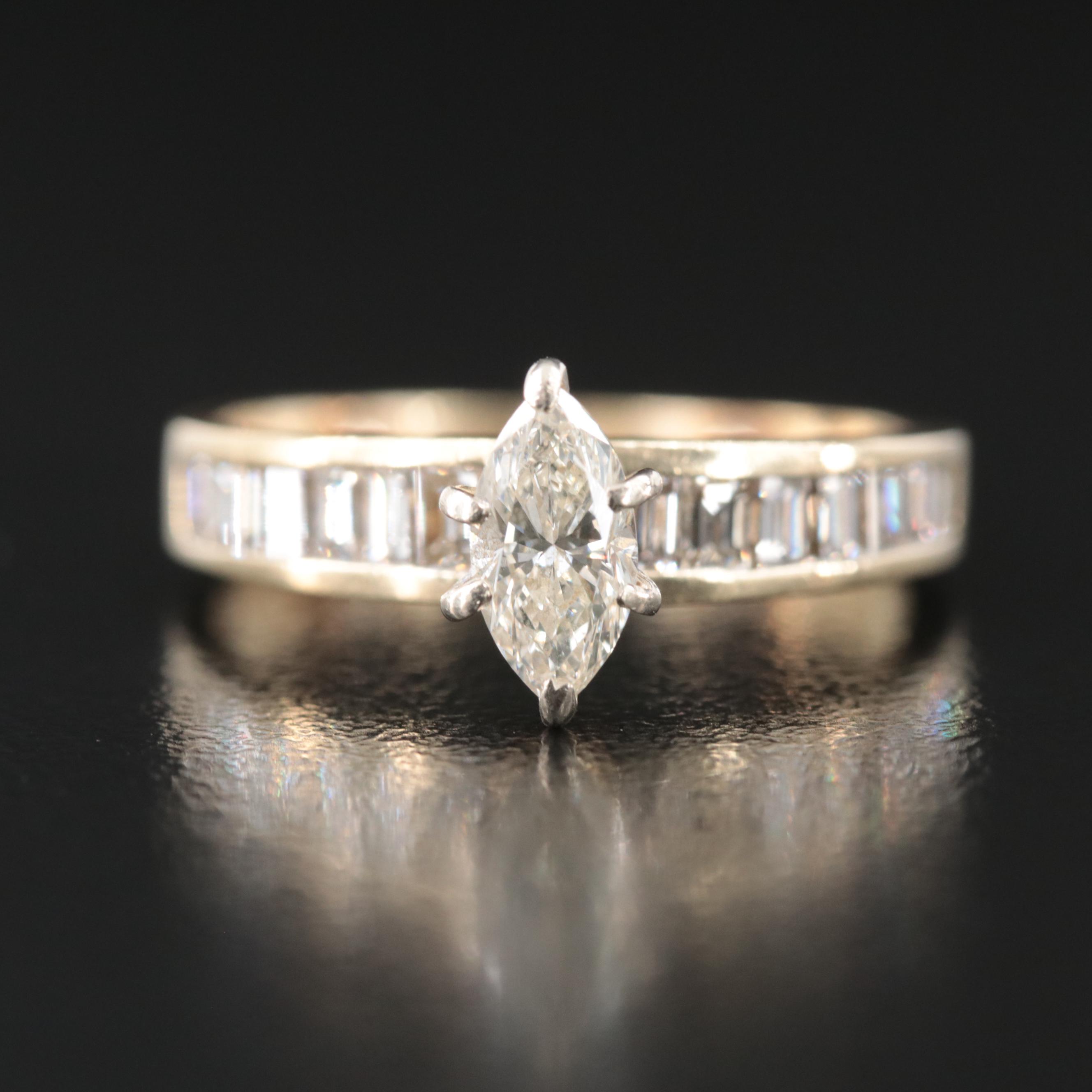 14K 0.90 CTW Diamond Ring