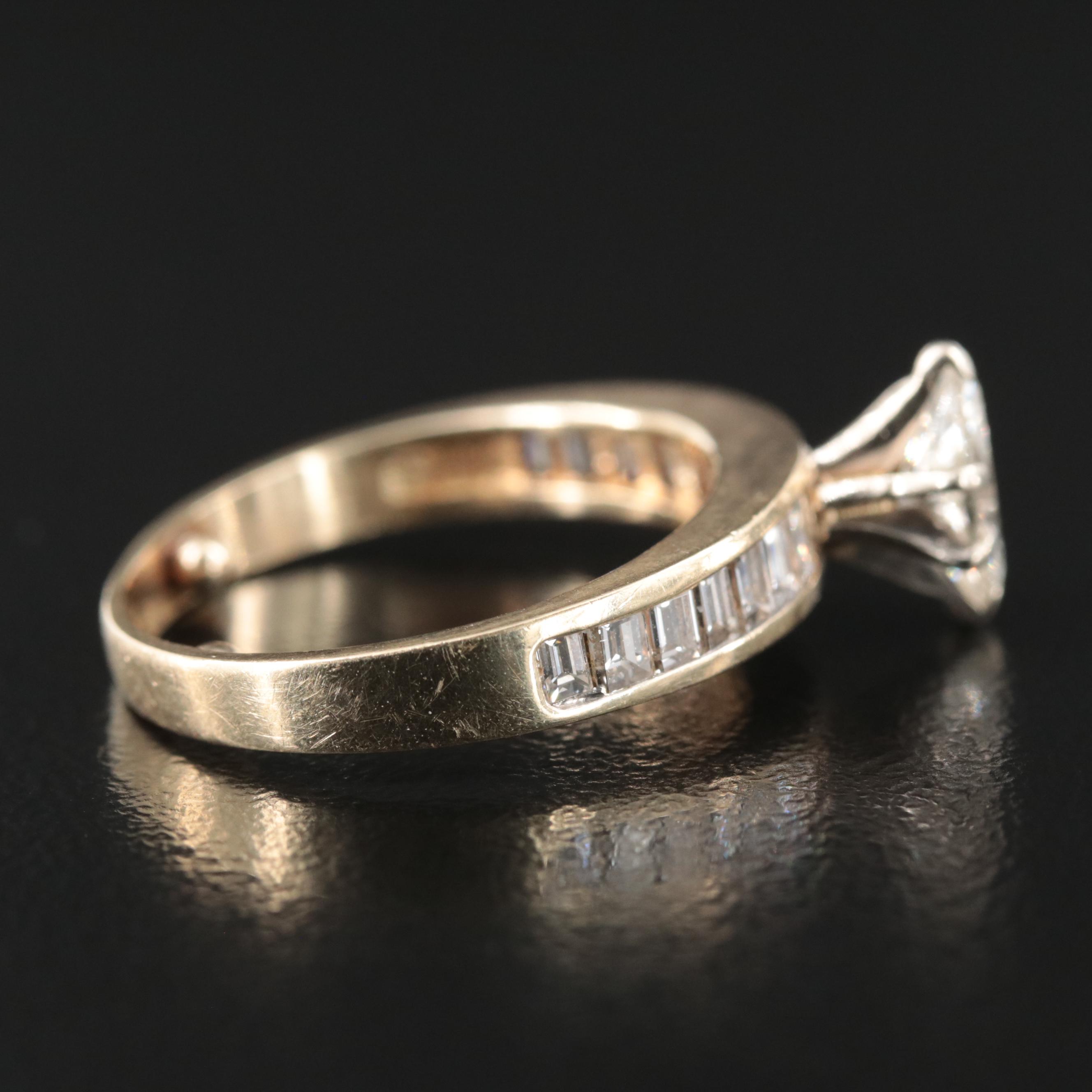 14K 0.90 CTW Diamond Ring