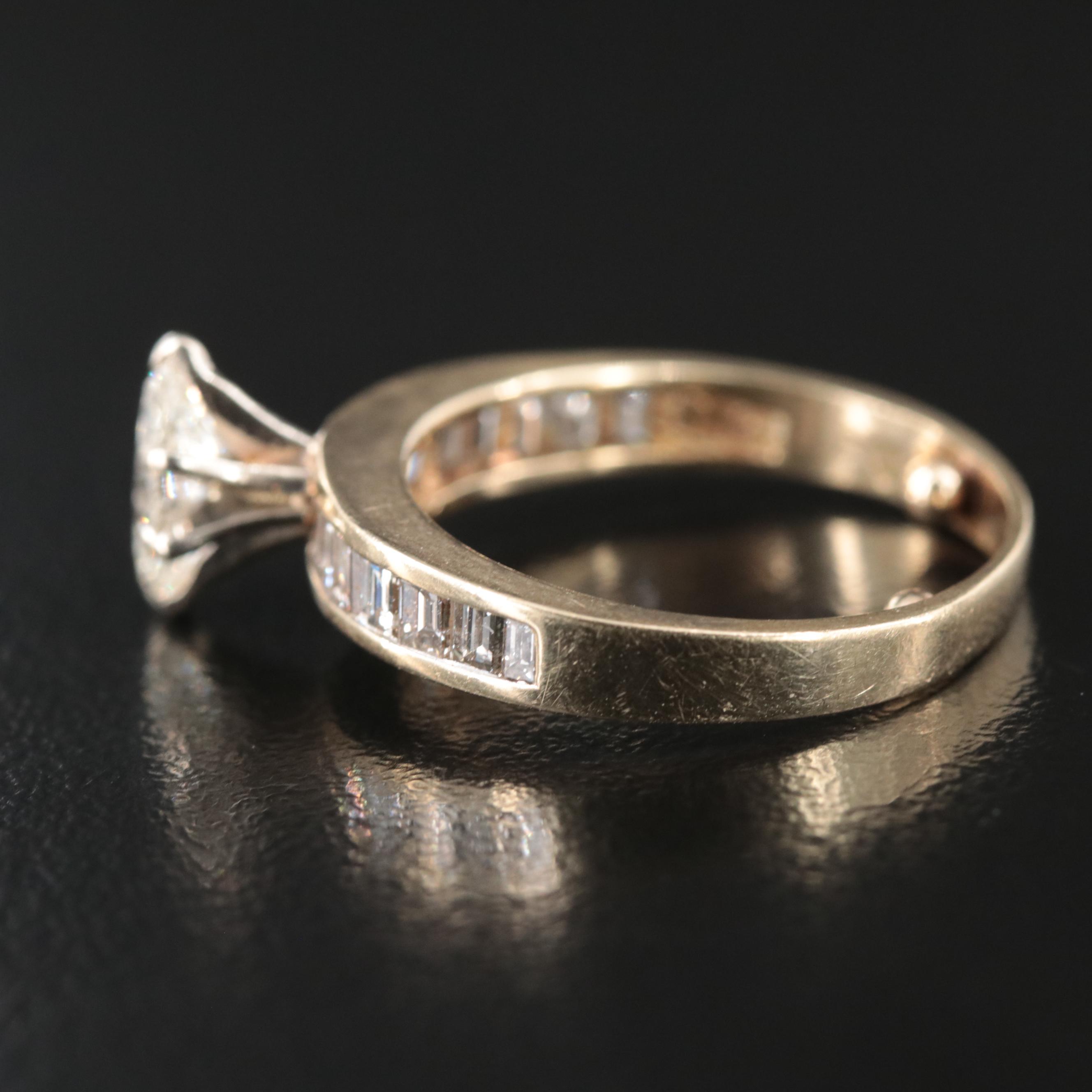 14K 0.90 CTW Diamond Ring